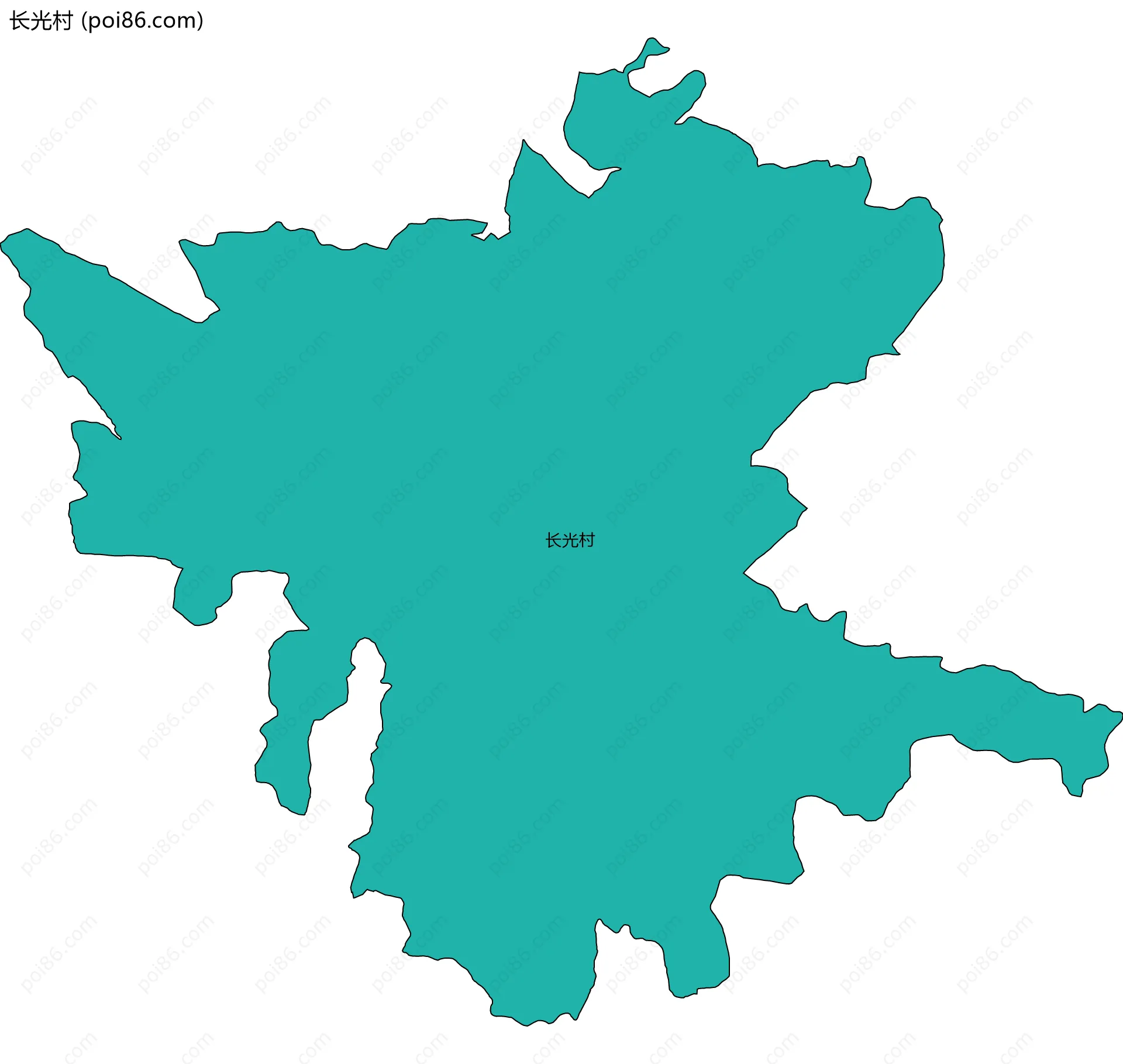 长光村边界地图