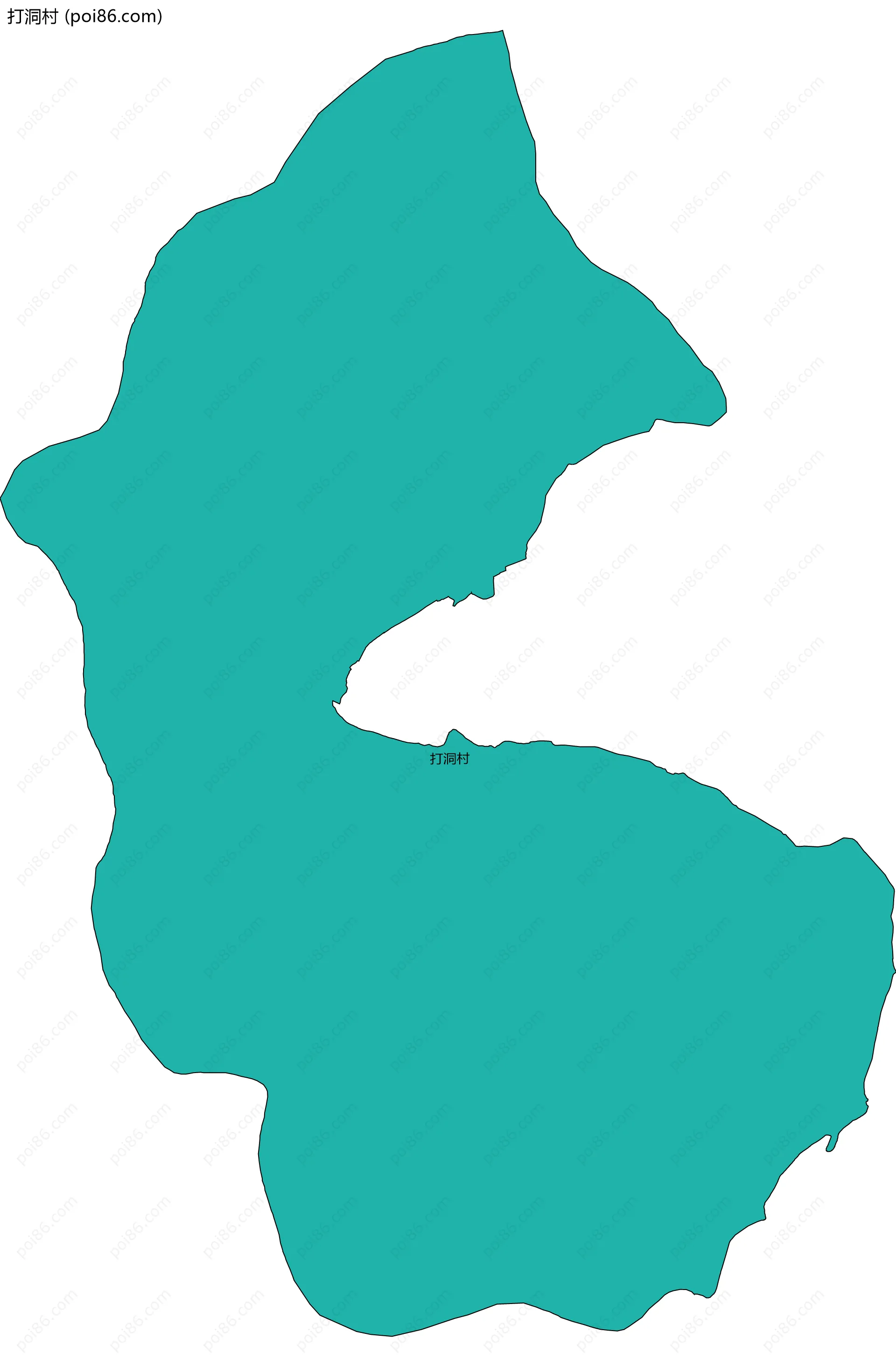 打洞村边界地图