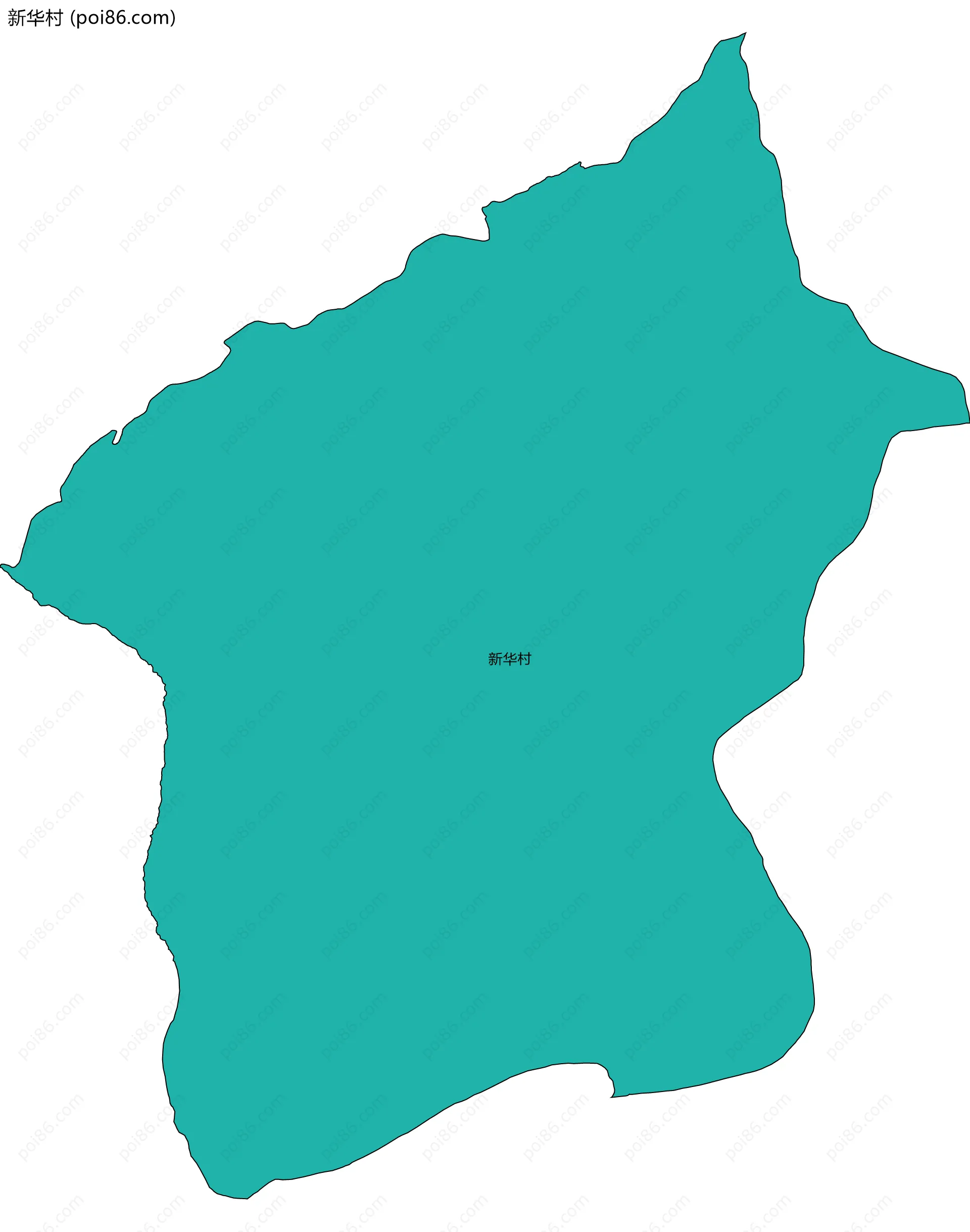 新华村边界地图