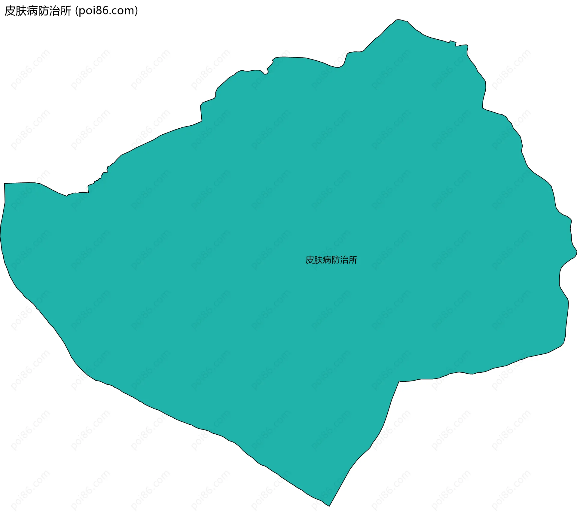 皮肤病防治所边界地图