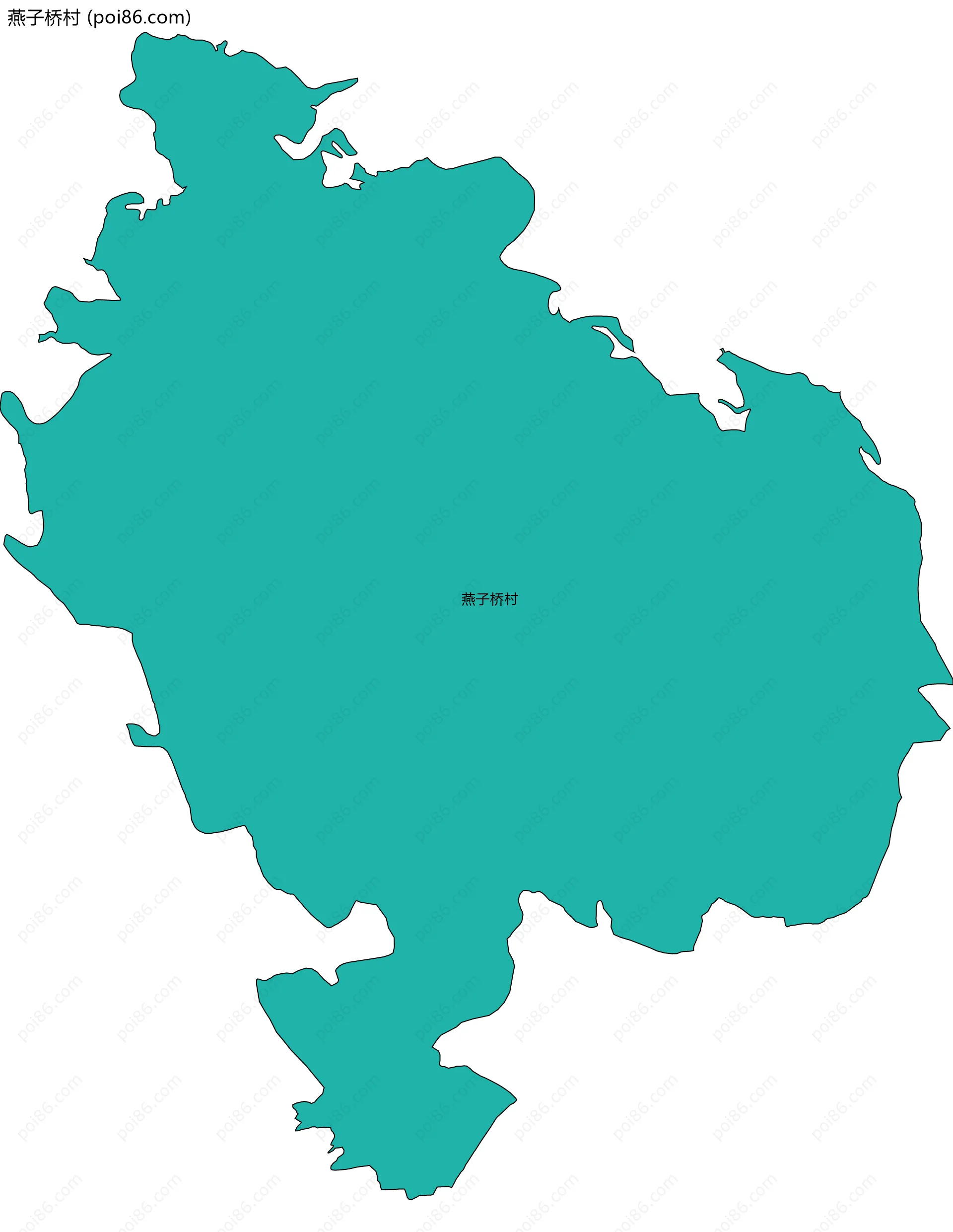 燕子桥村边界地图