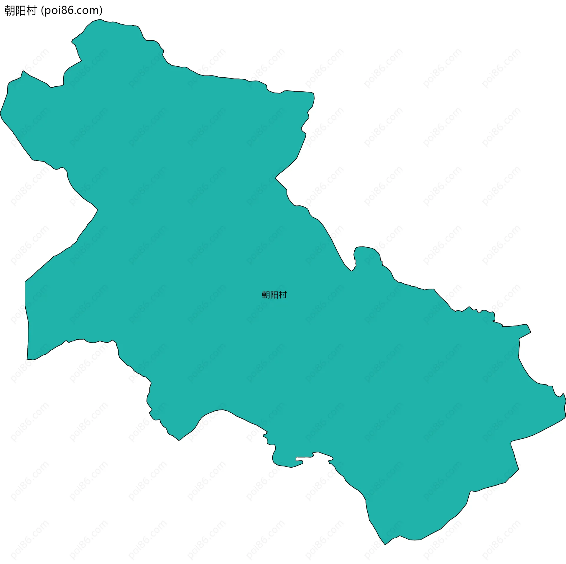 朝阳村边界地图