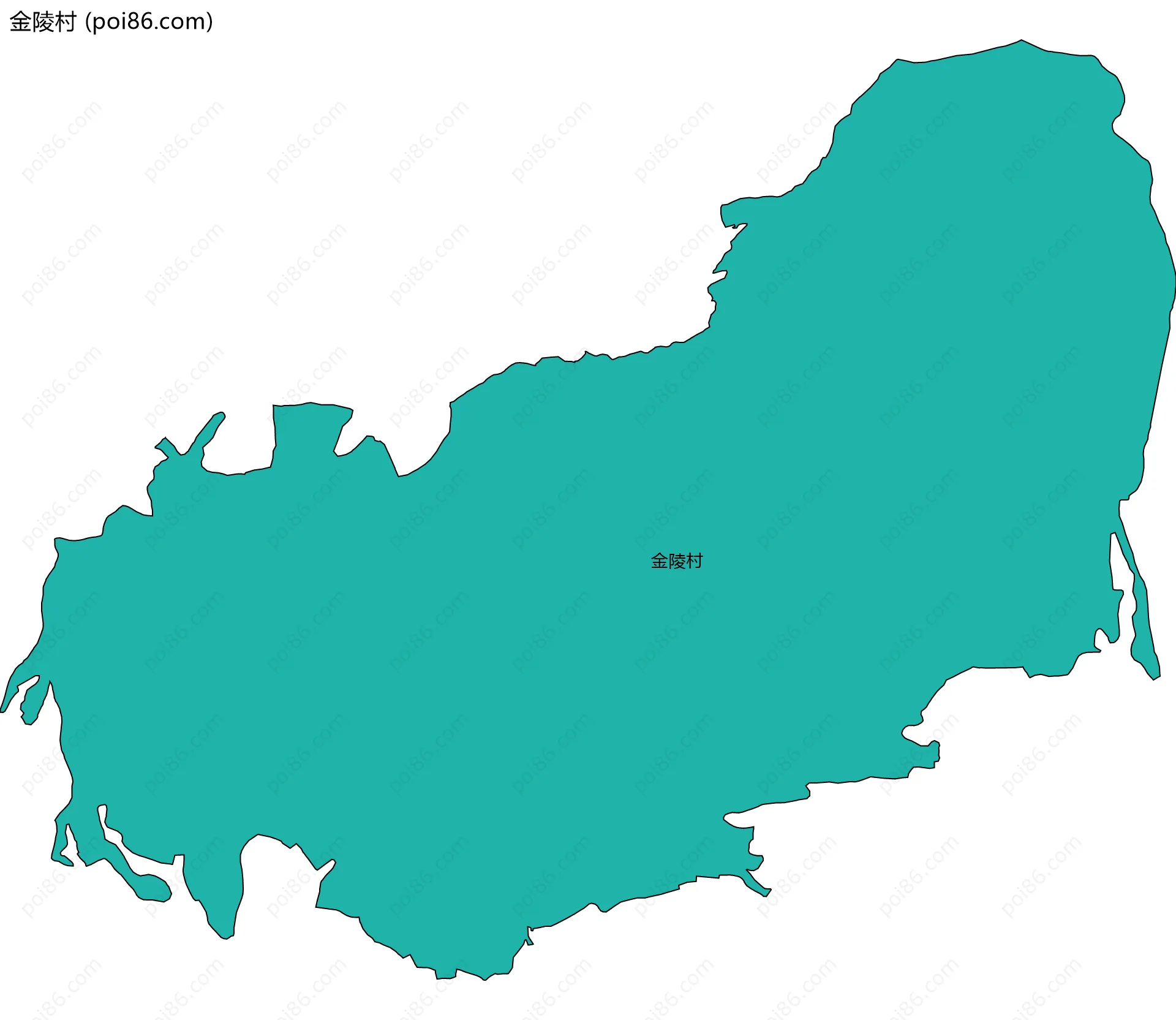 金陵村边界地图