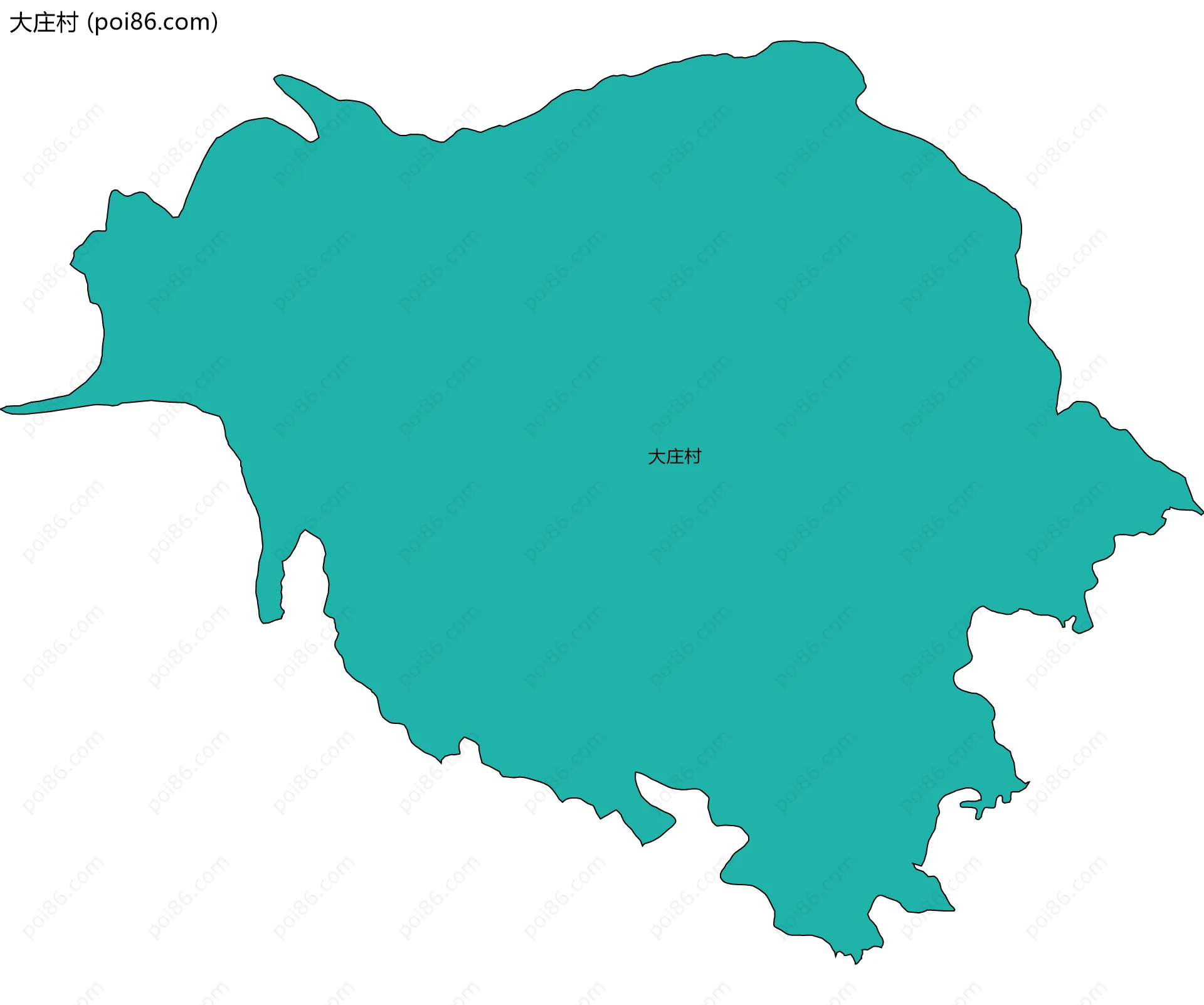 大庄村边界地图