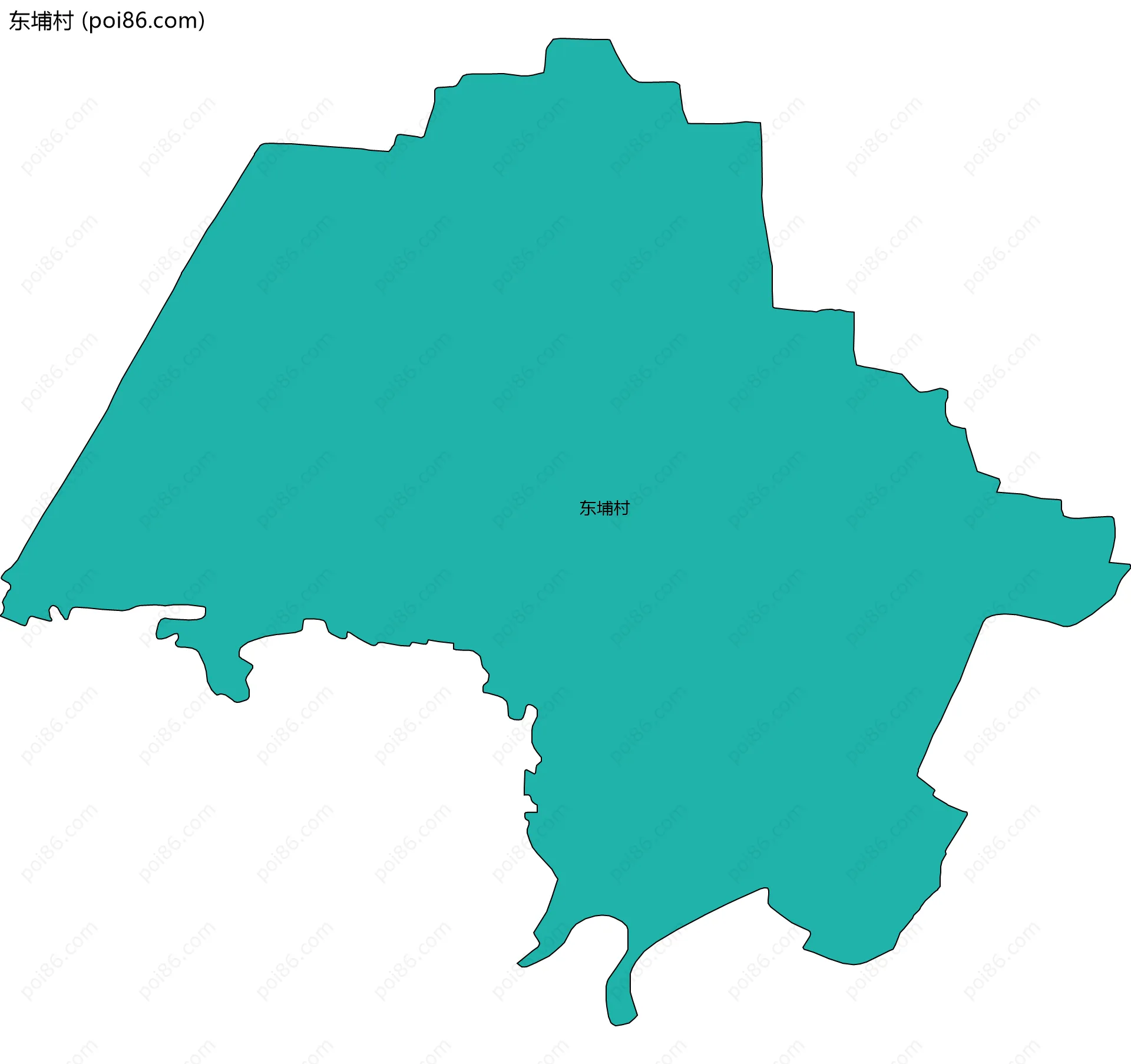 东埔村边界地图