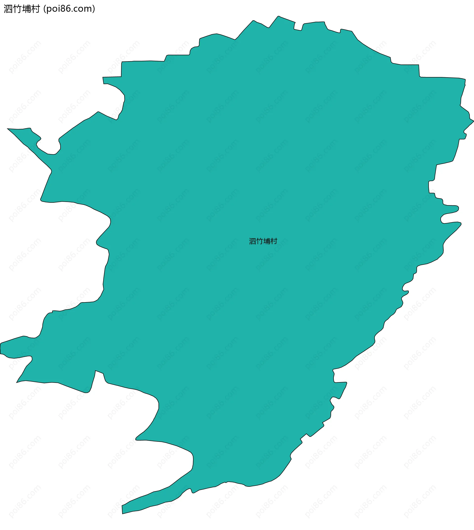 泗竹埔村边界地图