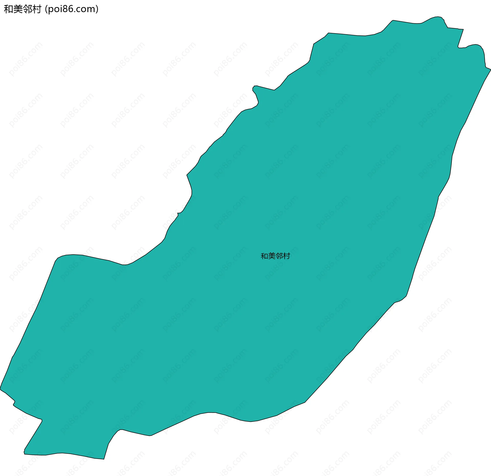 和美邻村边界地图