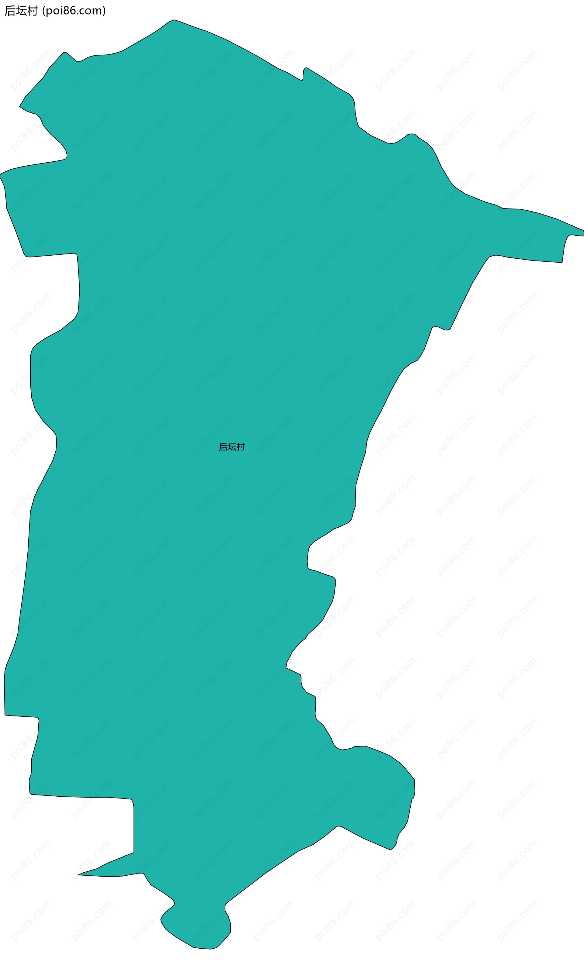 后坛村边界地图