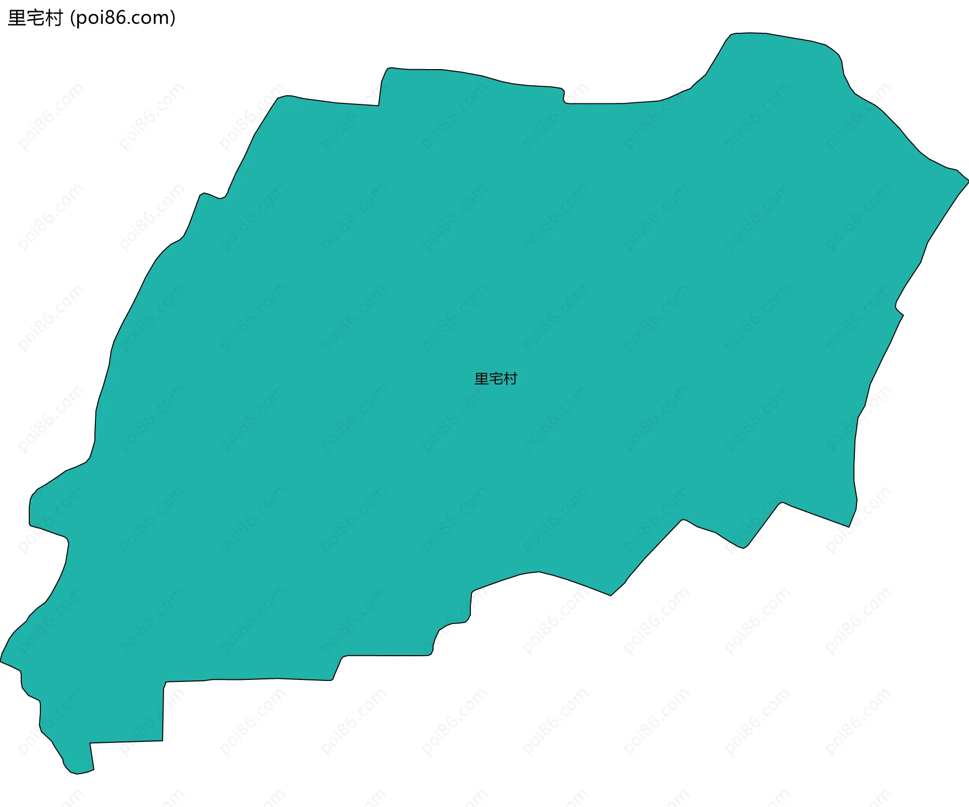 里宅村边界地图