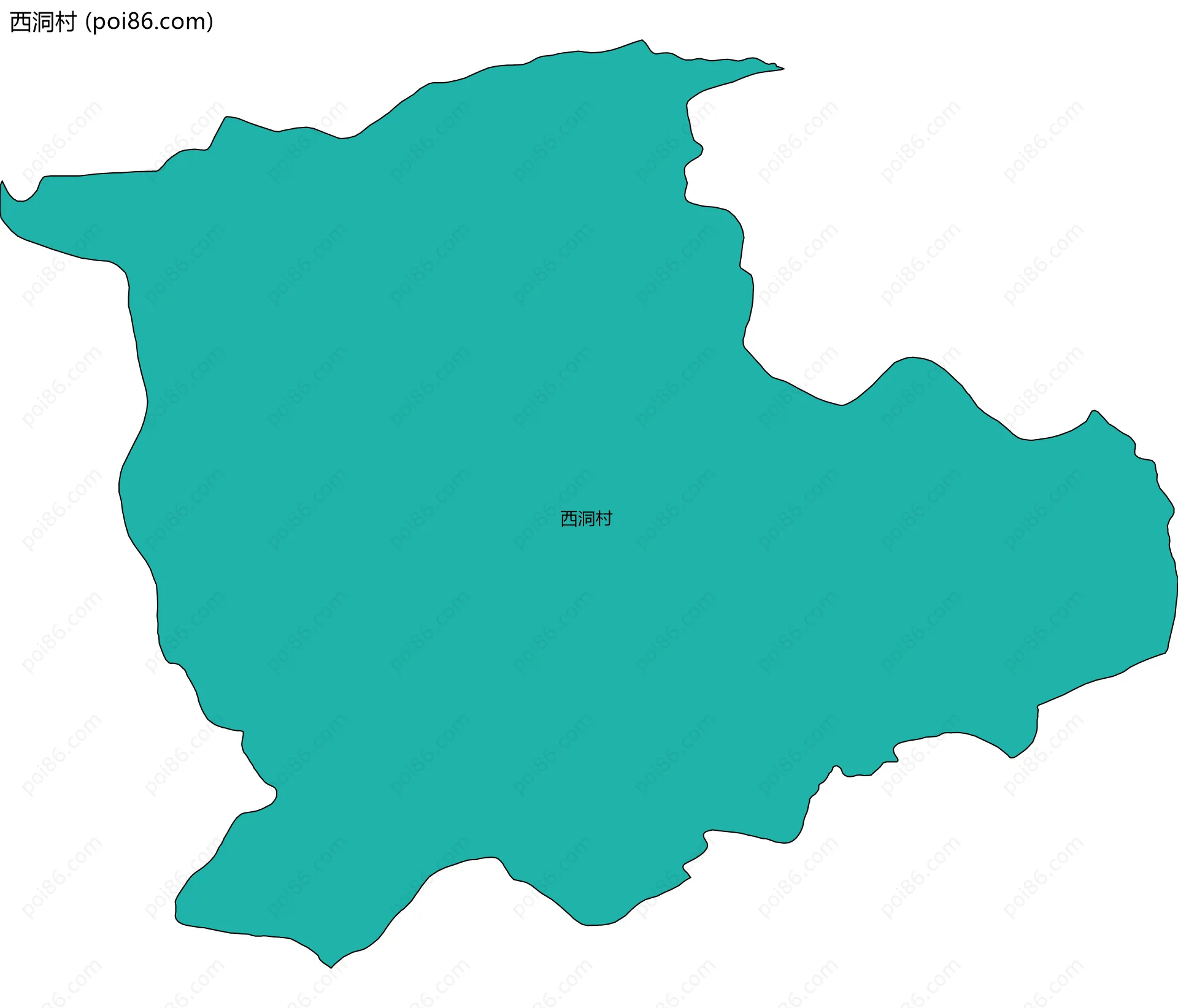 西洞村边界地图