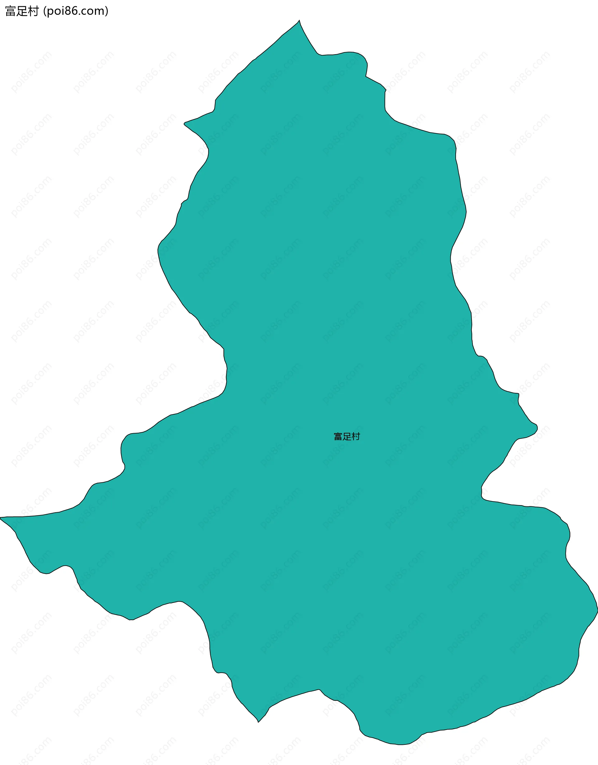 富足村边界地图
