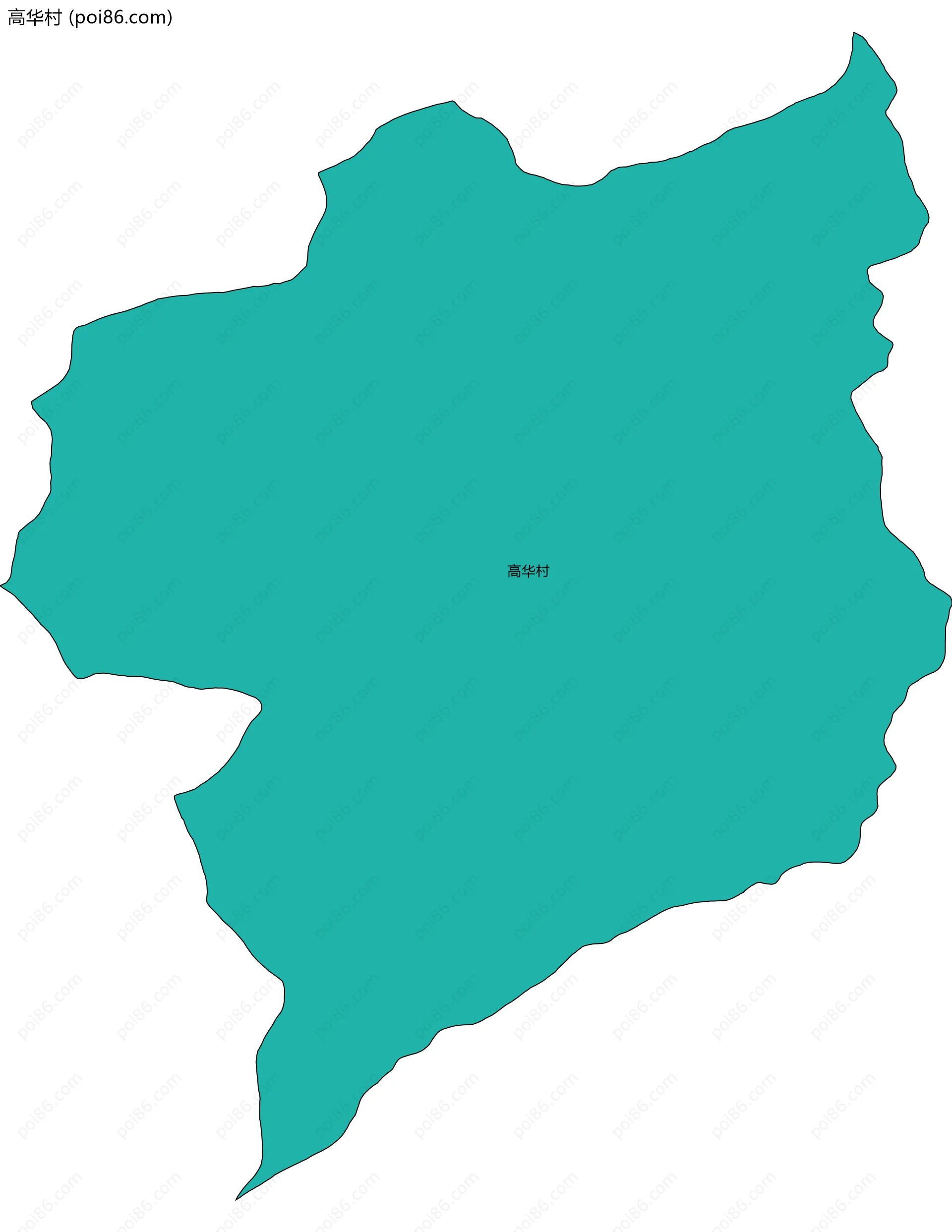 高华村边界地图