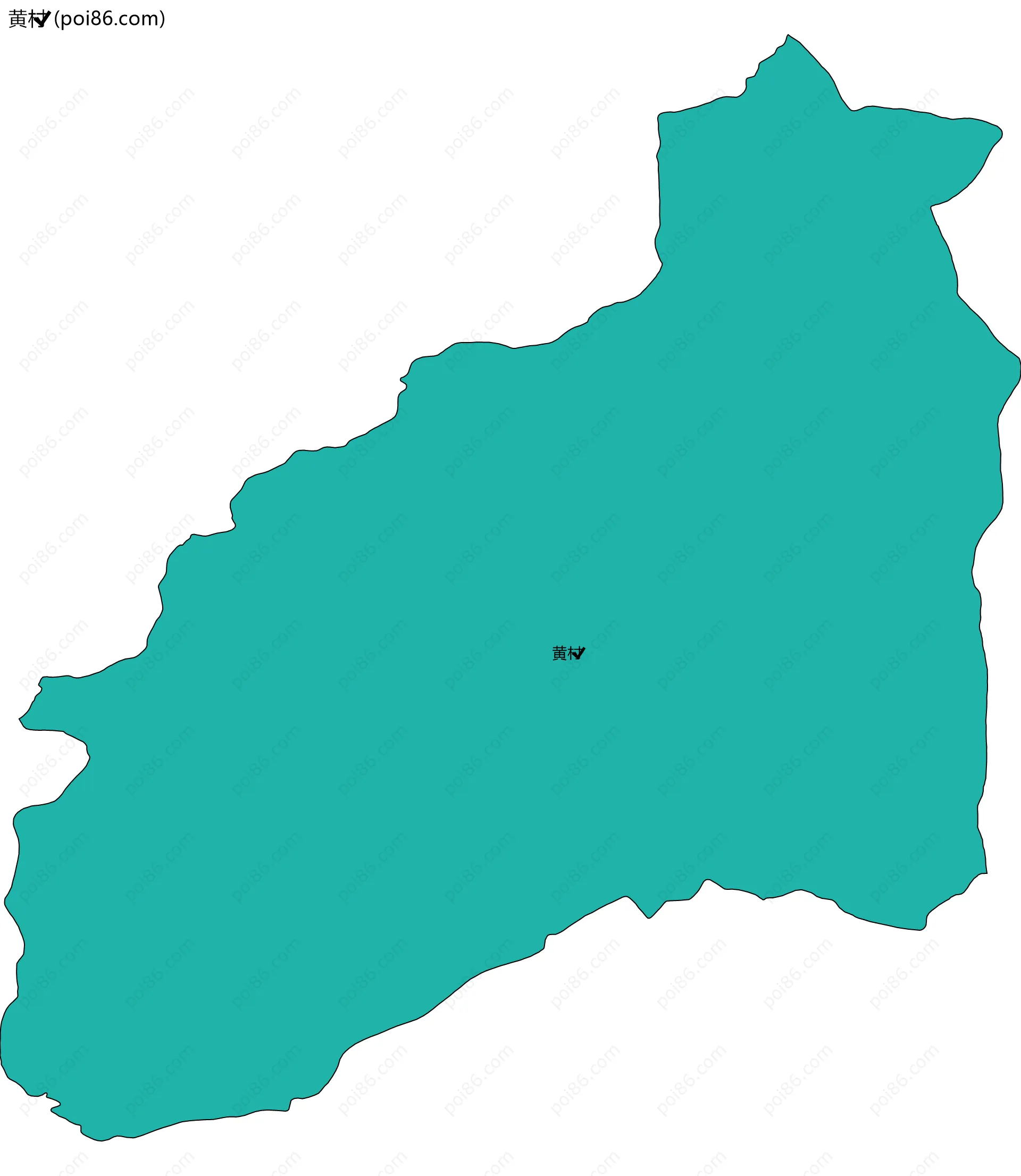 黄村边界地图