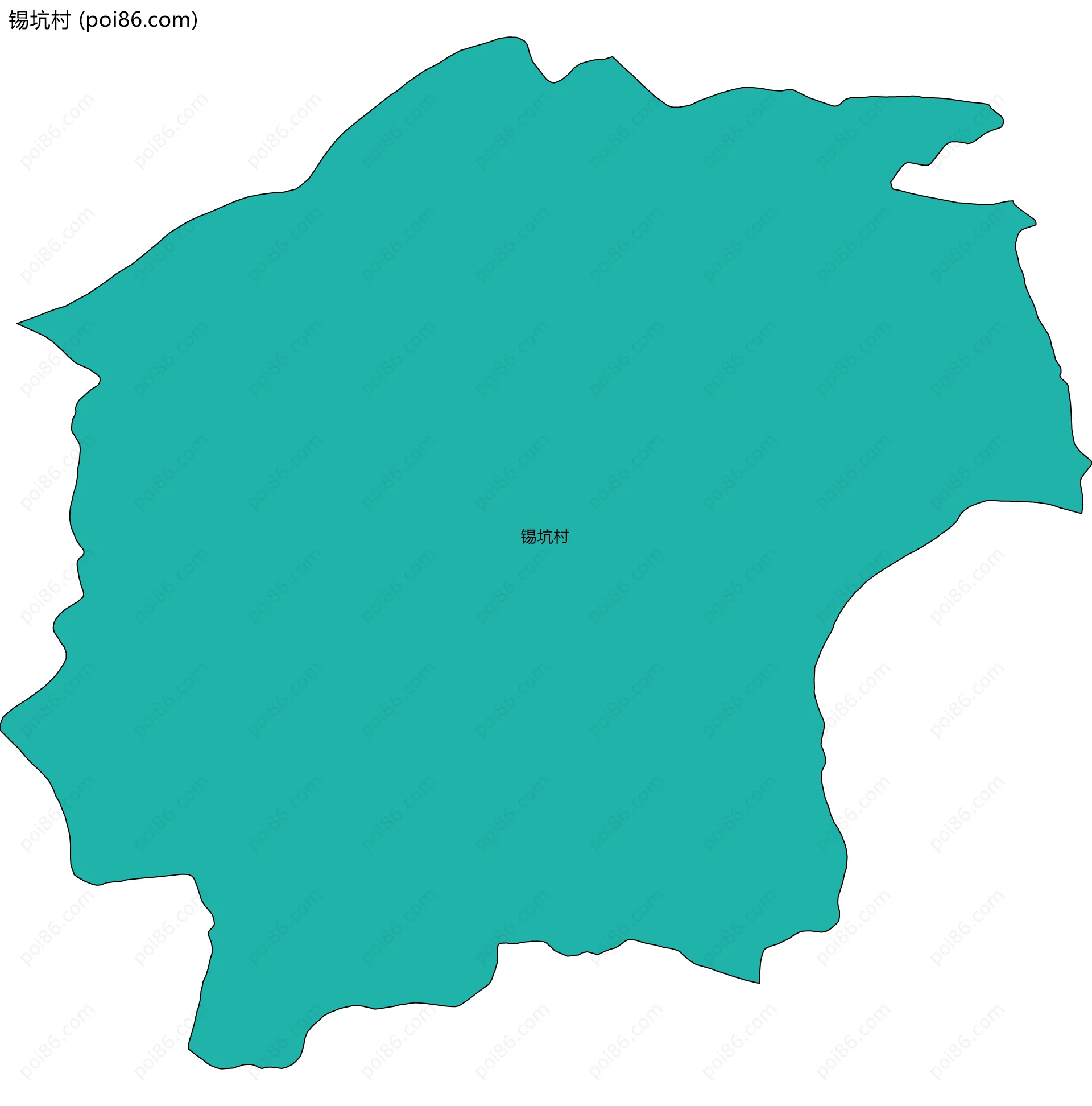 锡坑村边界地图