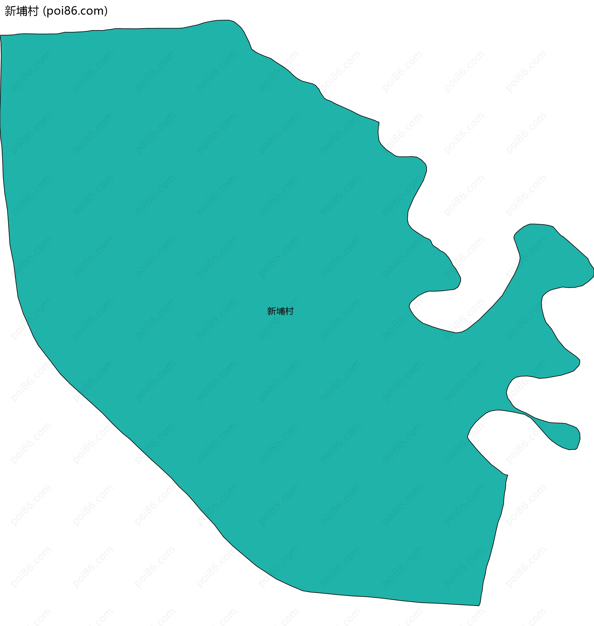 新埔村边界地图