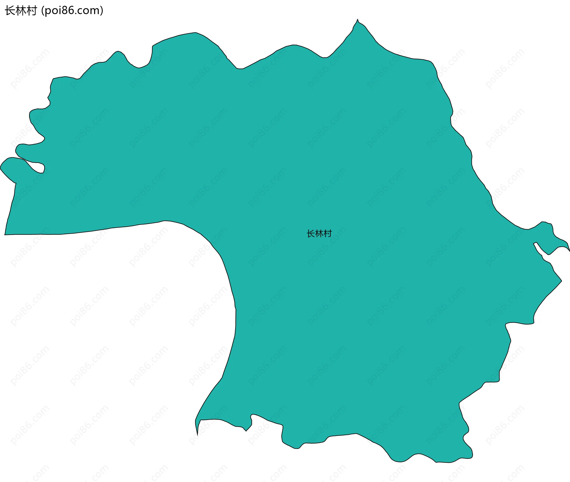长林村边界地图