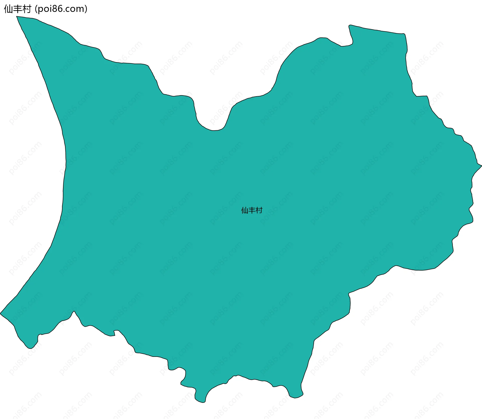 仙丰村边界地图