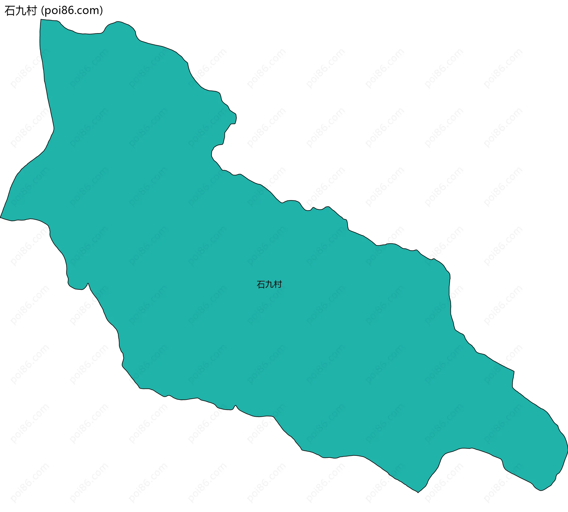 石九村边界地图