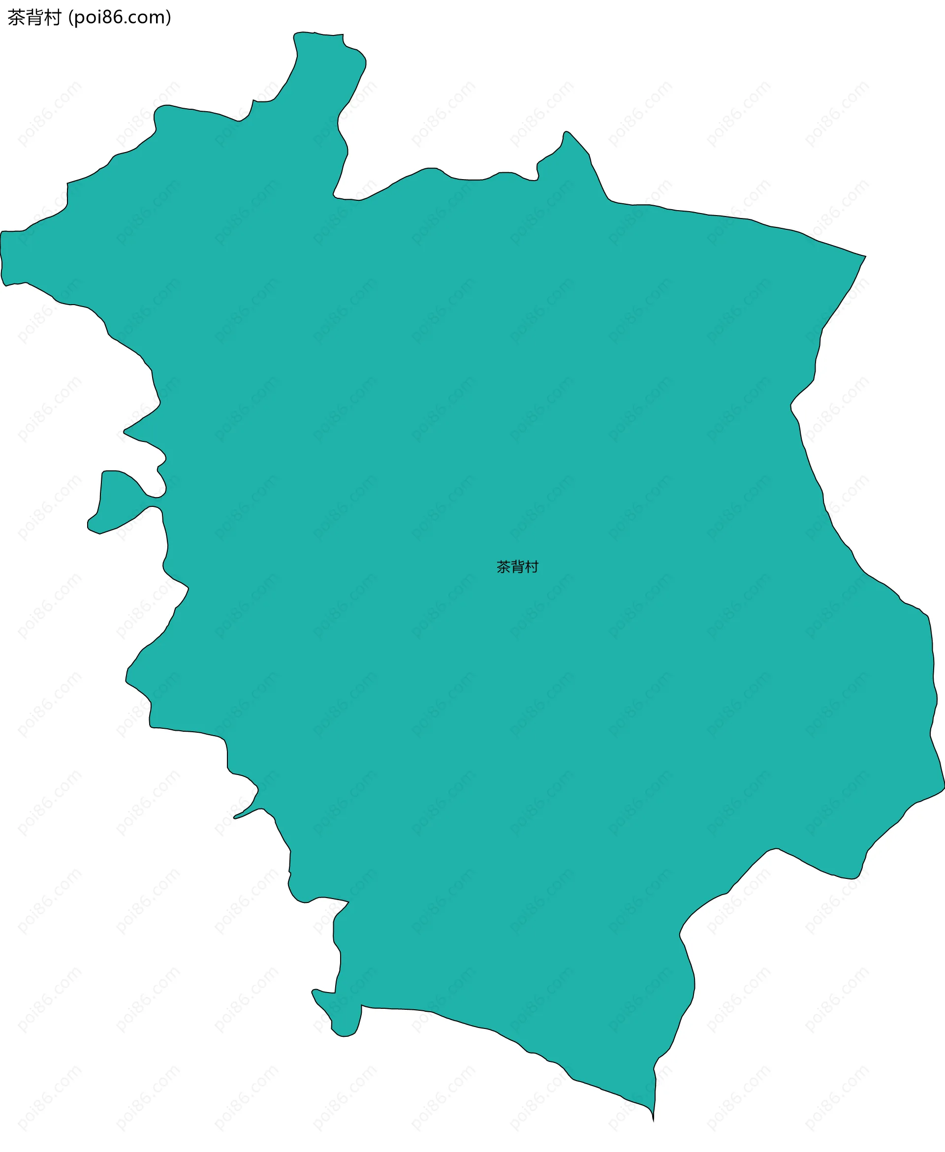 茶背村边界地图