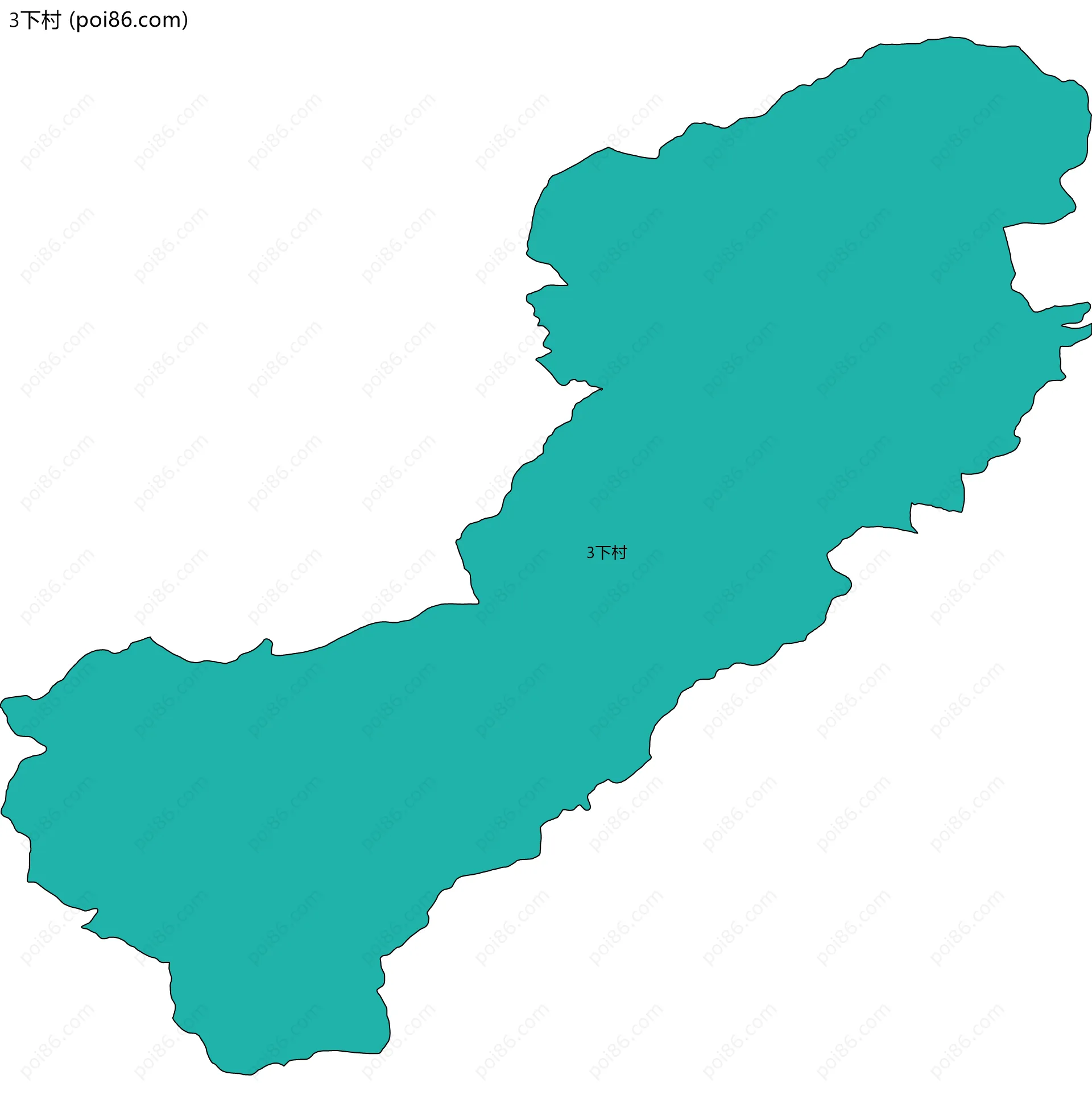 下村边界地图