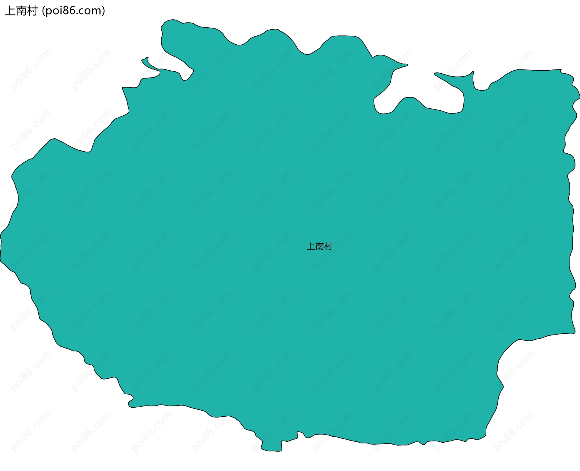 上南村边界地图