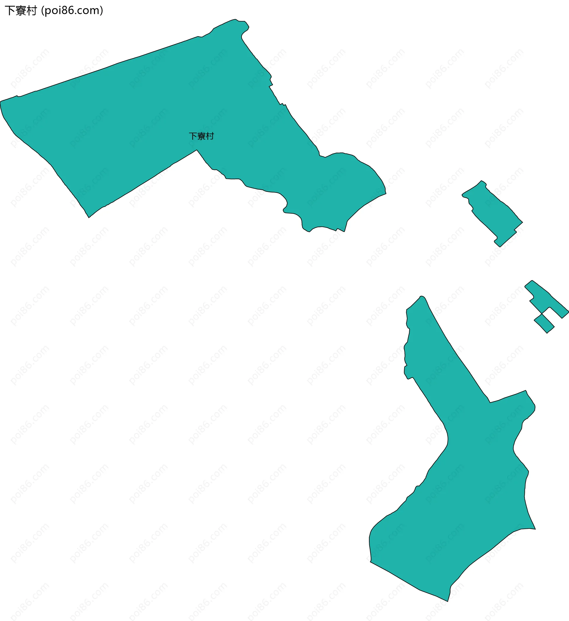 下寮村边界地图