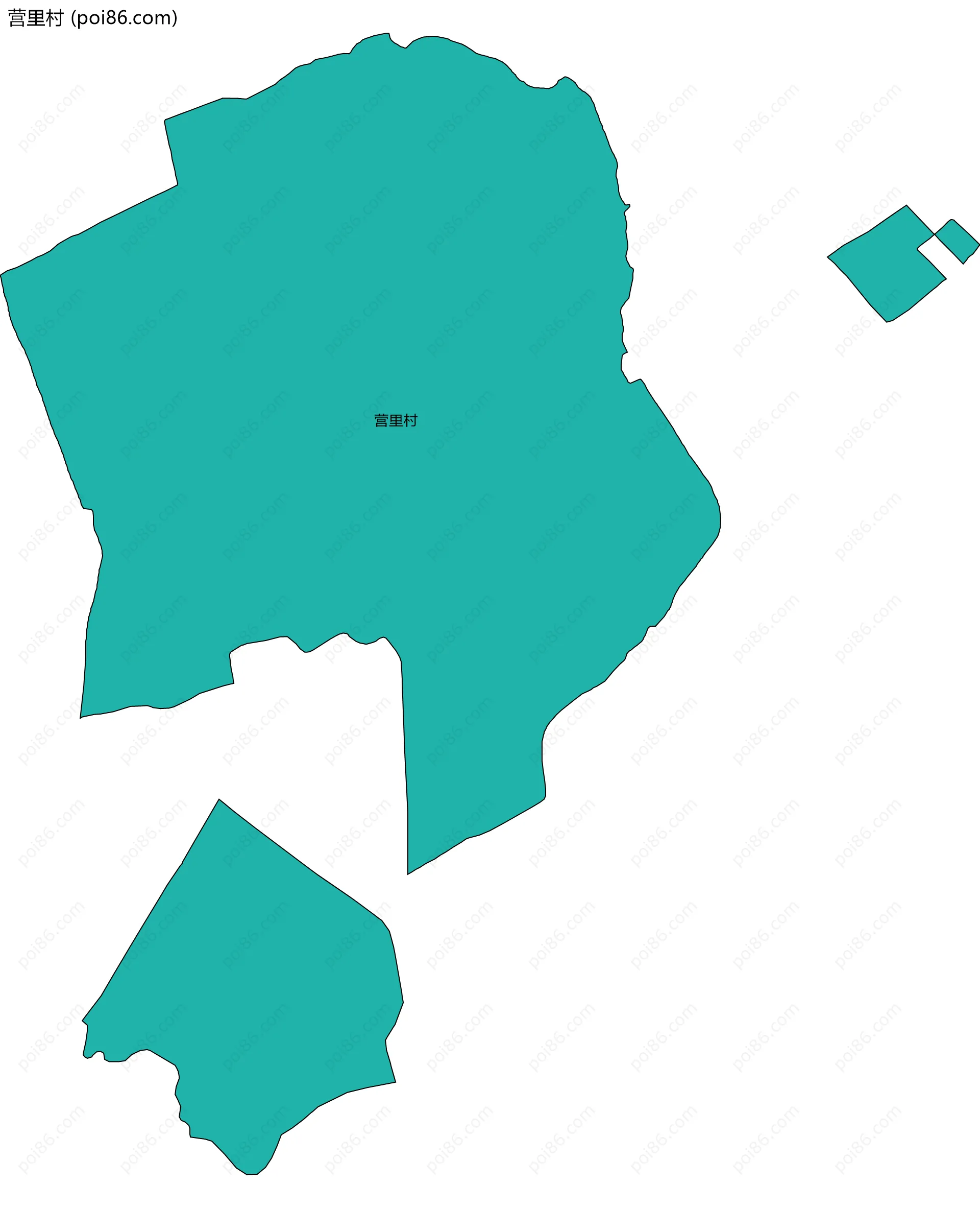 营里村边界地图