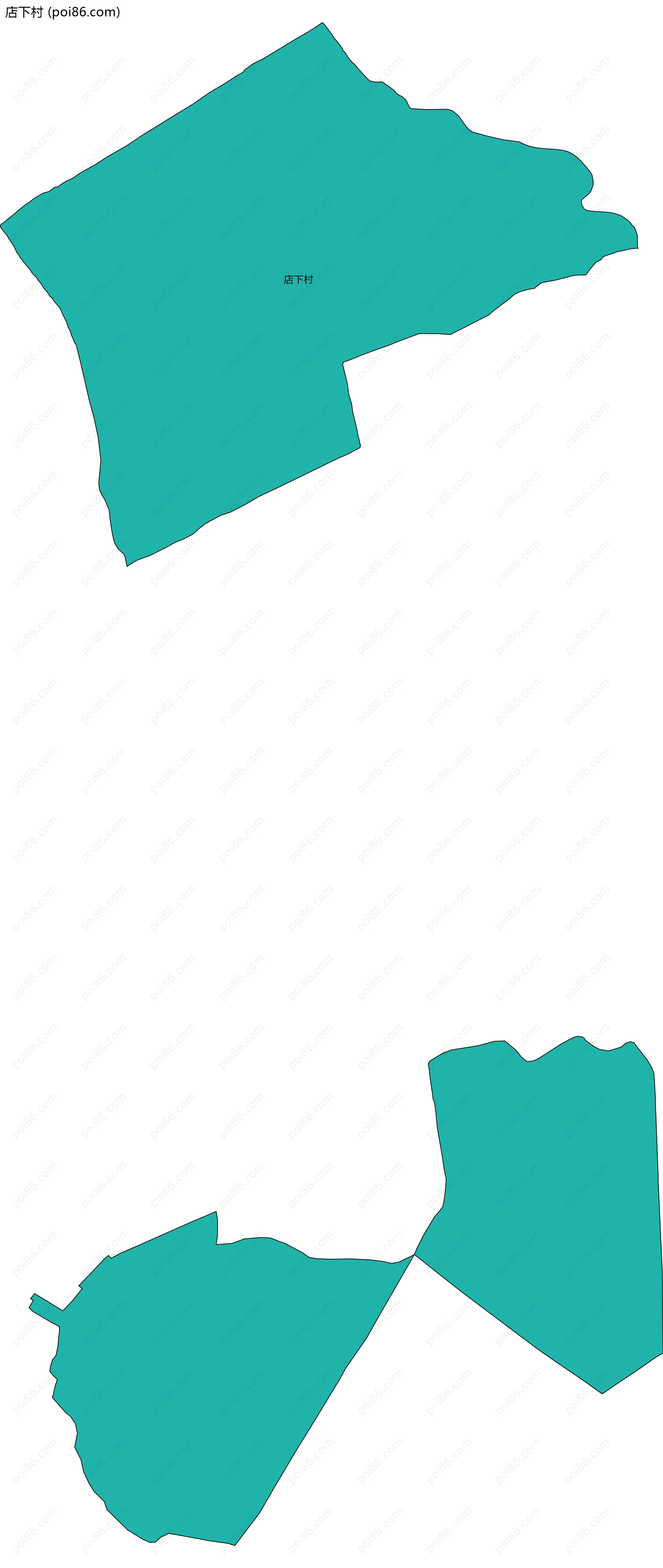 店下村边界地图