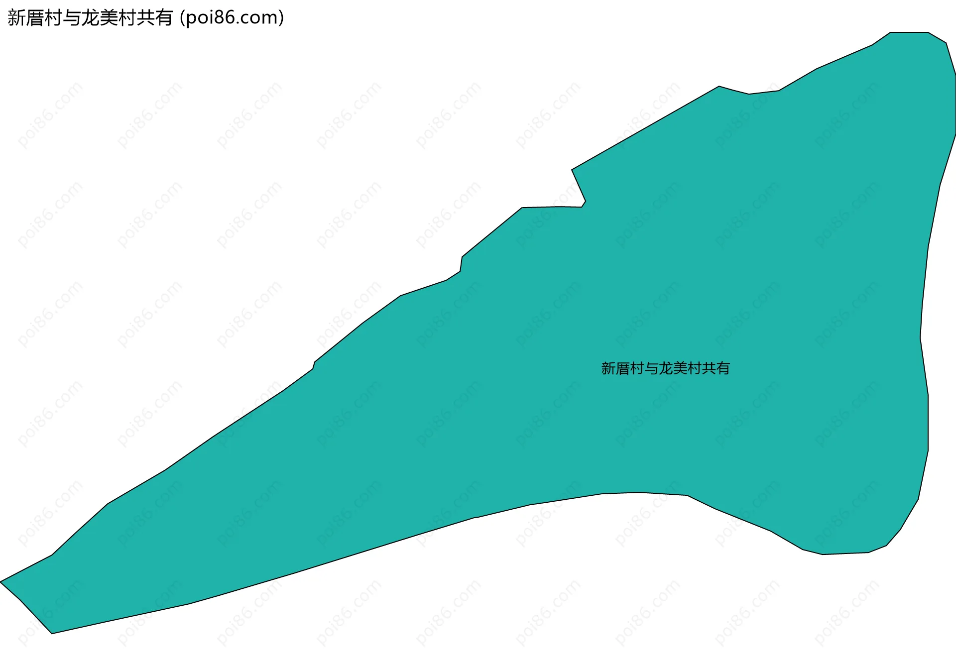 新厝村与龙美村共有边界地图