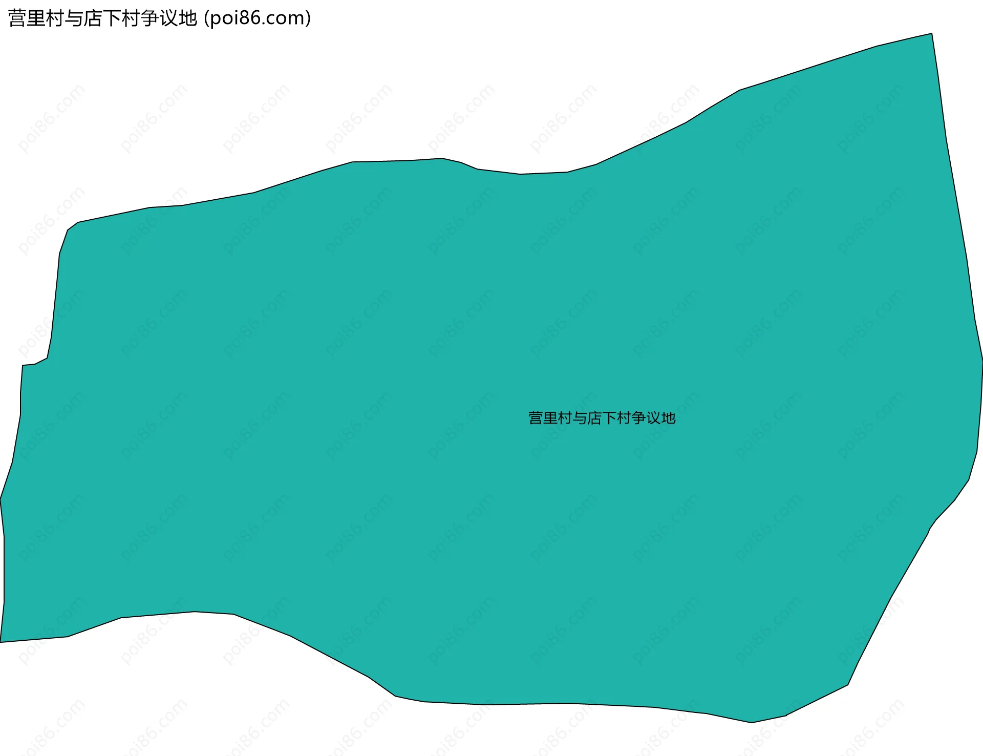 营里村与店下村争议地边界地图