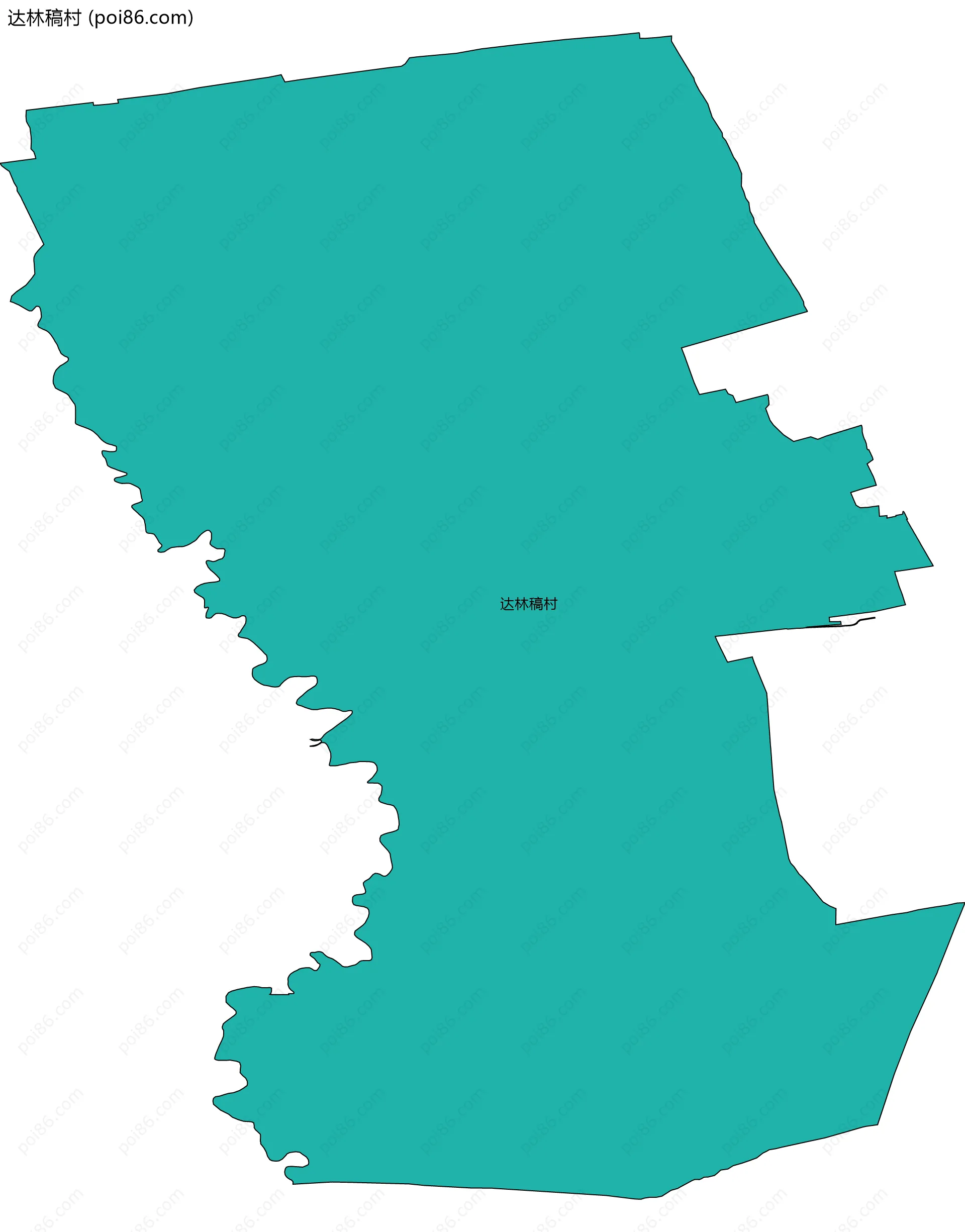 达林稿村边界地图