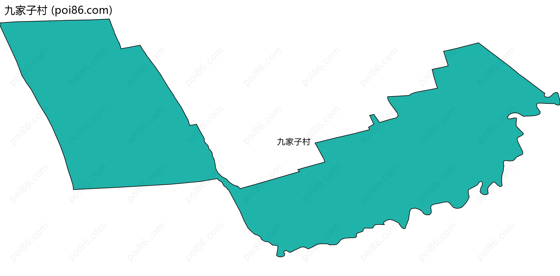 九家子村边界地图