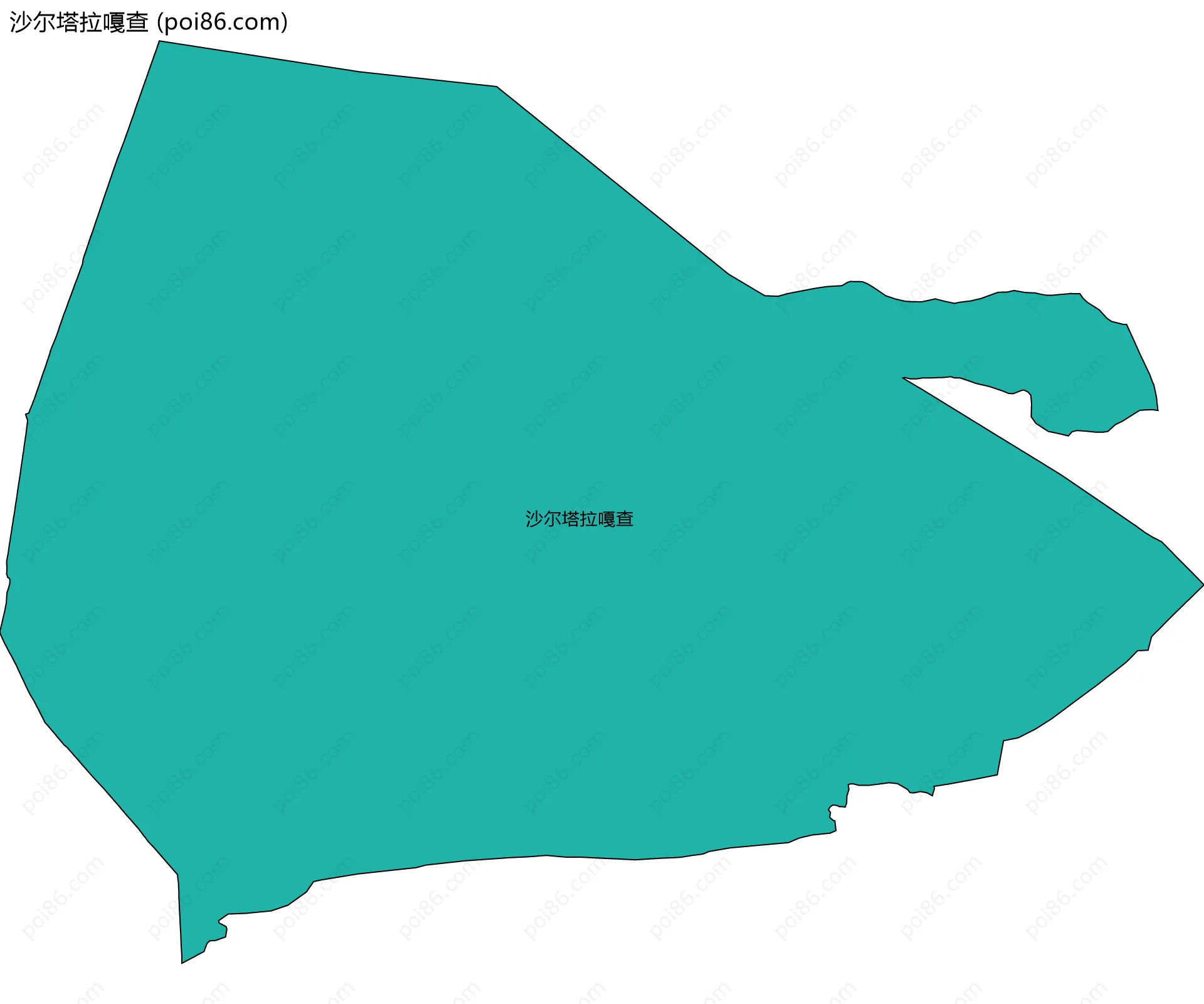 沙尔塔拉嘎查边界地图