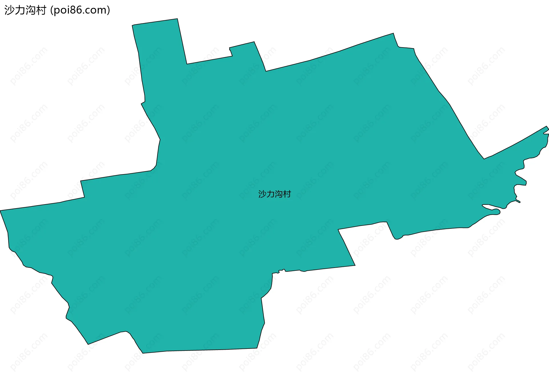 沙力沟村边界地图