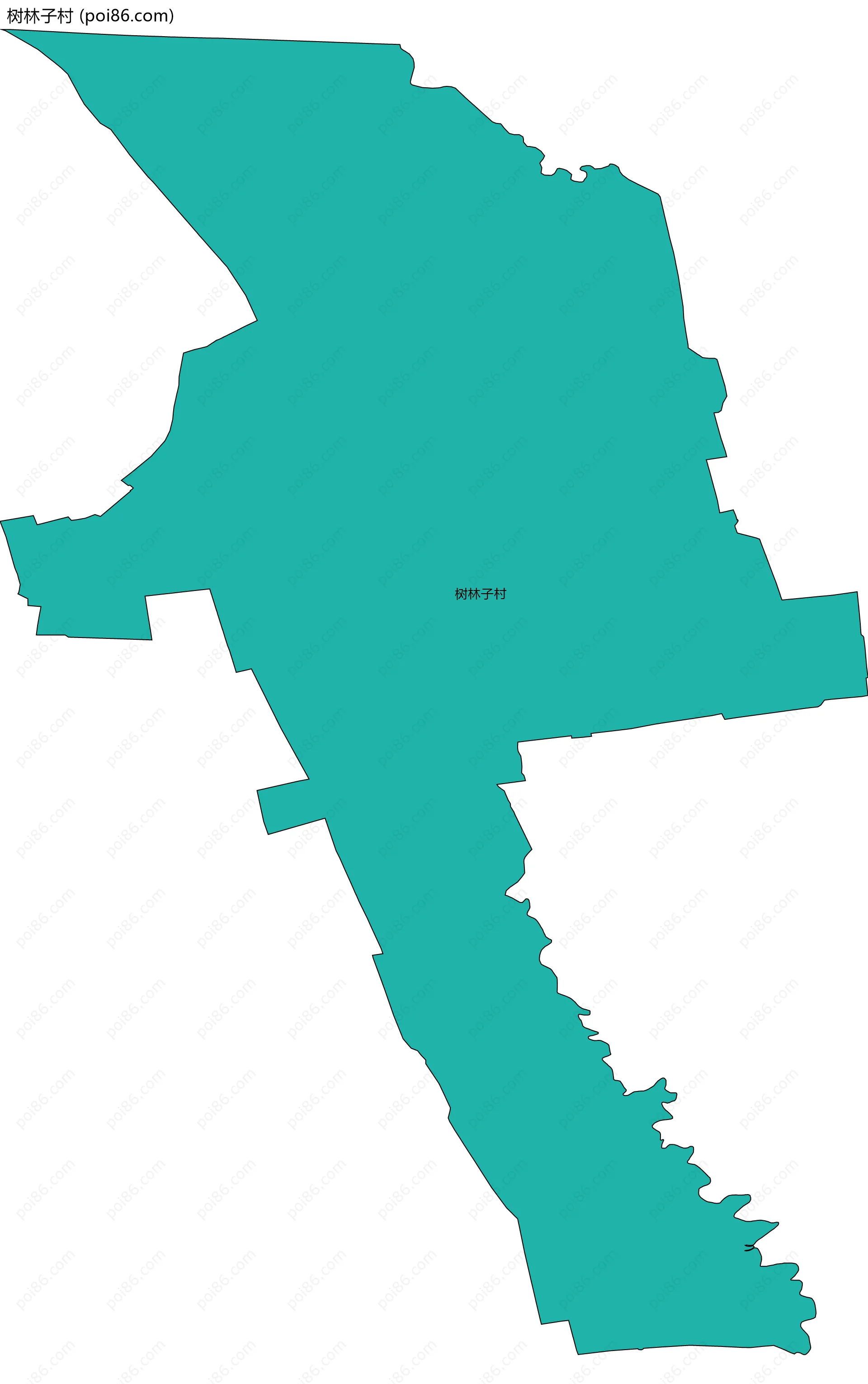 树林子村边界地图