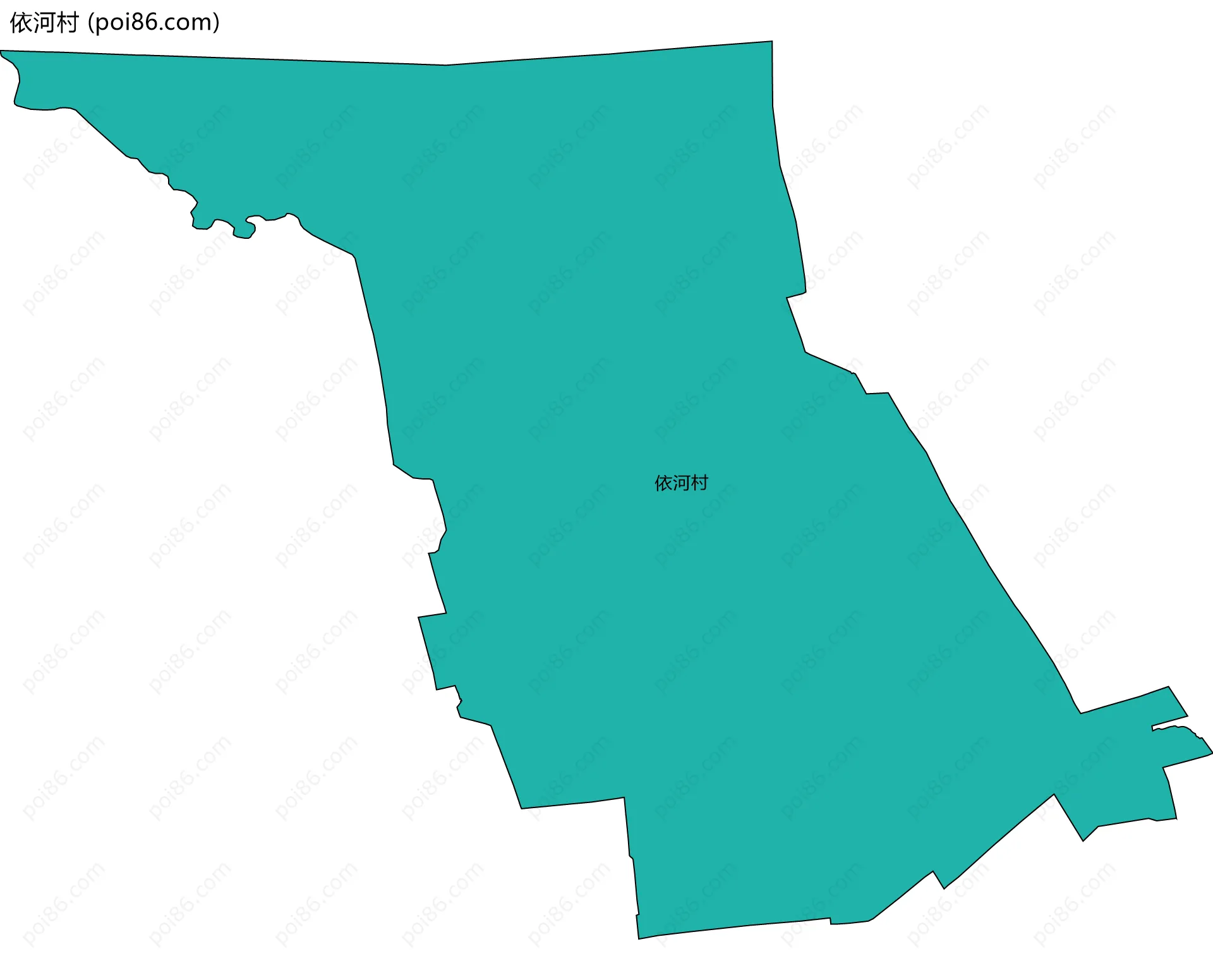 依河村边界地图