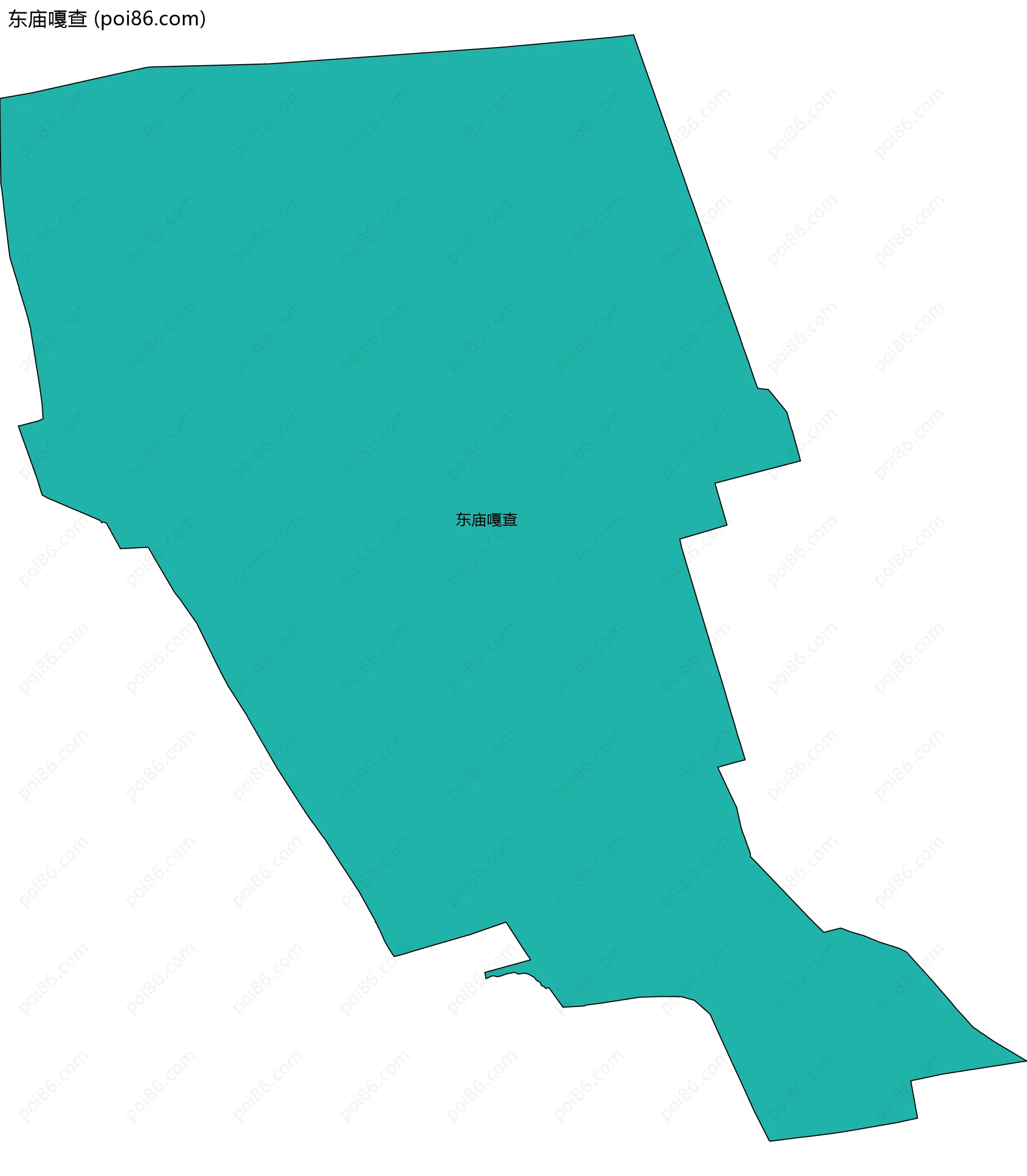 东庙嘎查边界地图