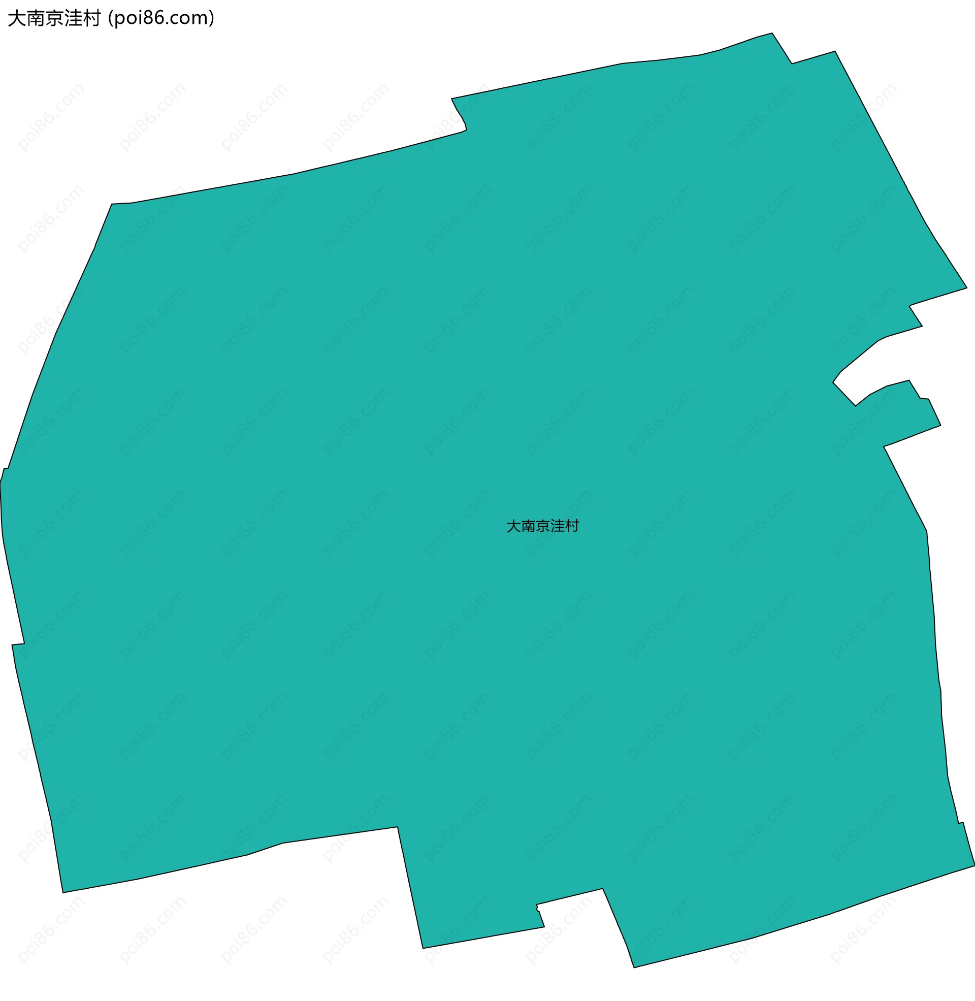 大南京洼村边界地图