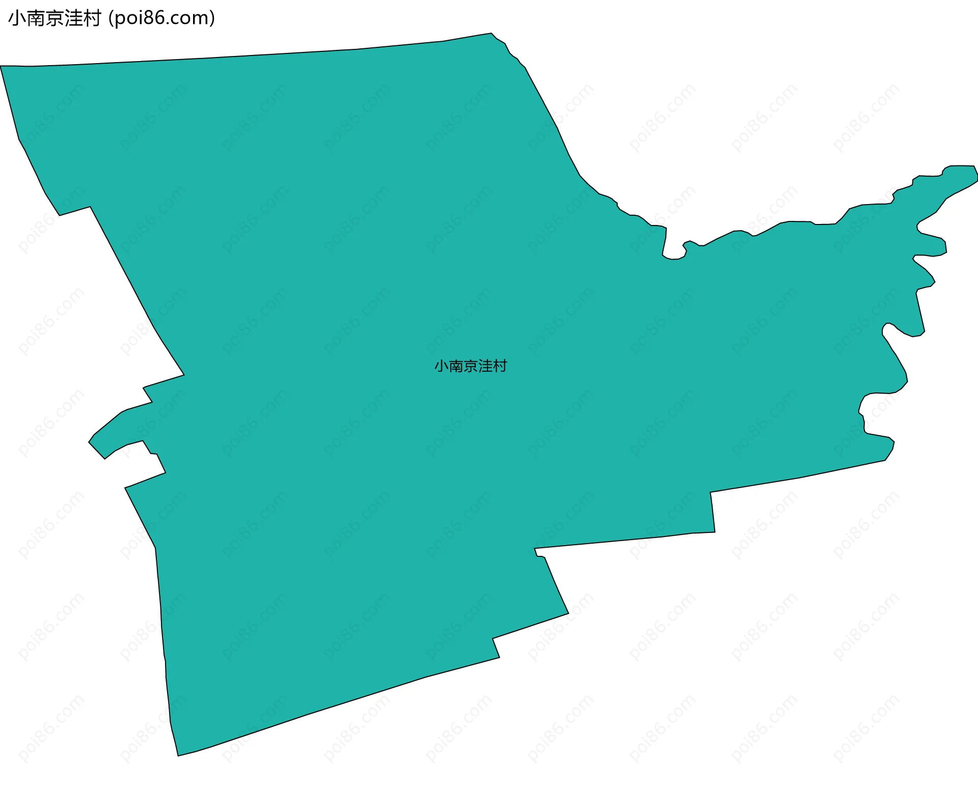 小南京洼村边界地图