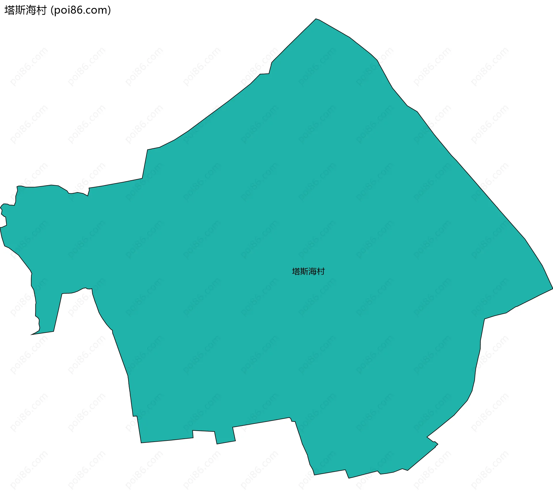 塔斯海村边界地图