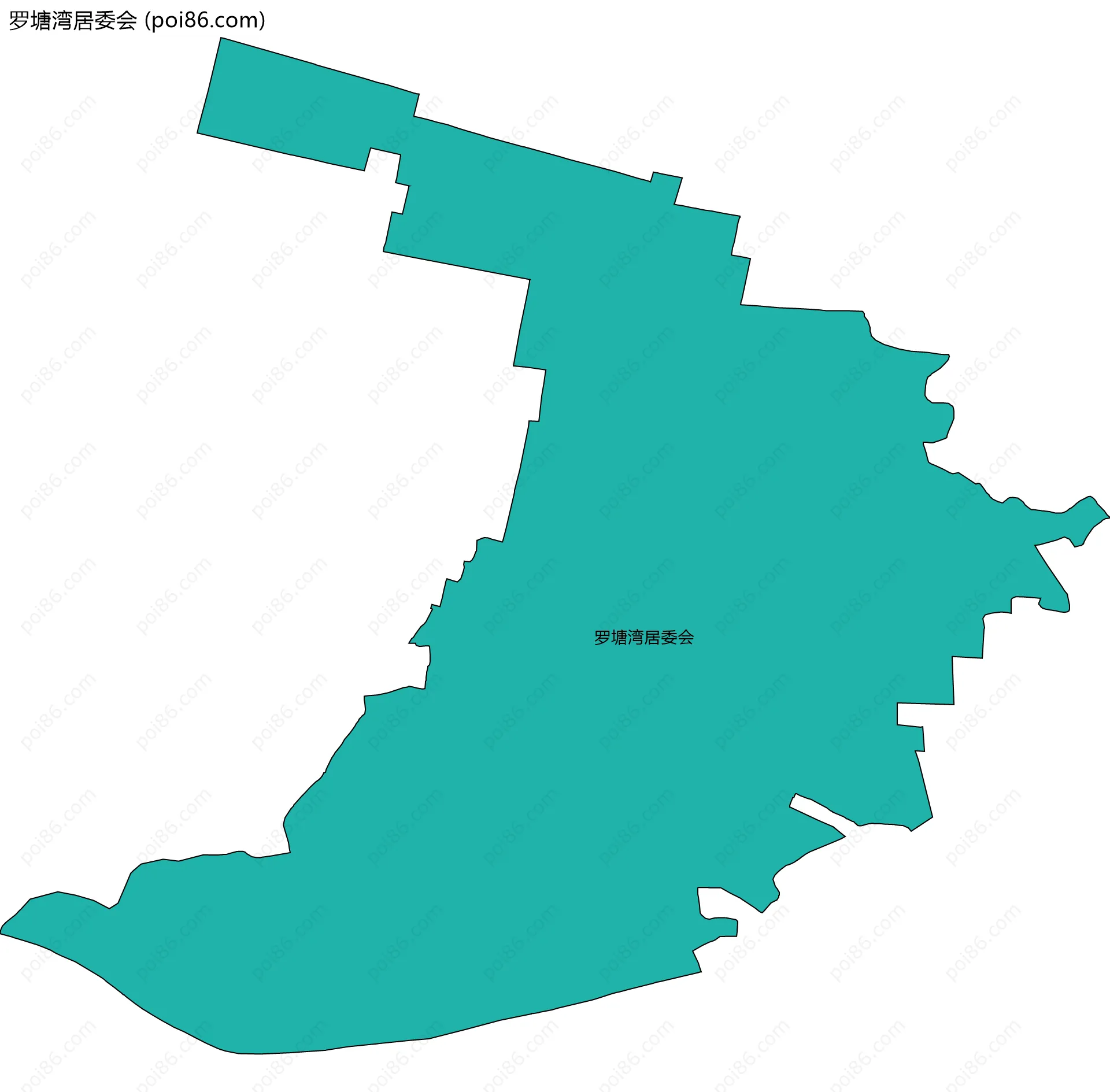 罗塘湾居委会边界地图