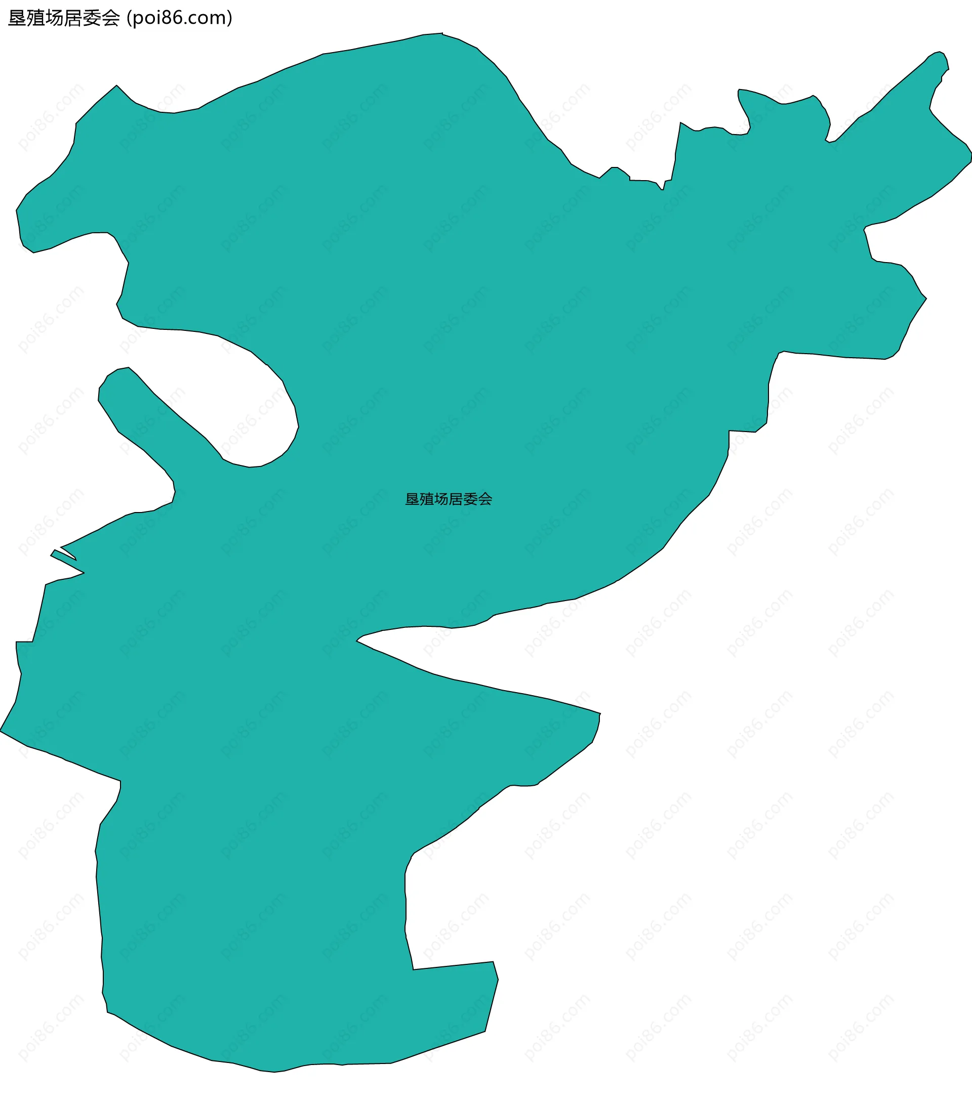 垦殖场居委会边界地图