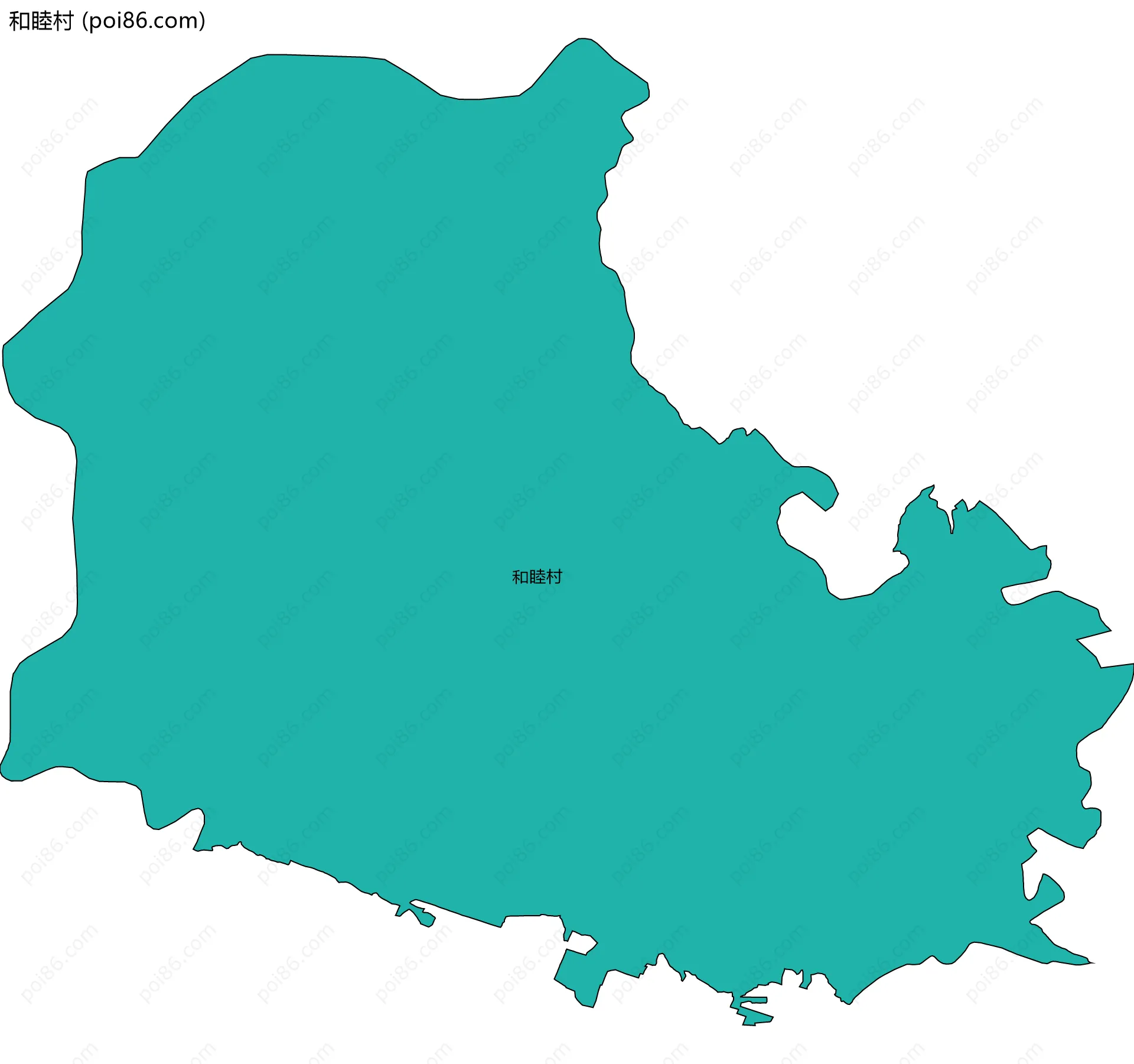 和睦村边界地图