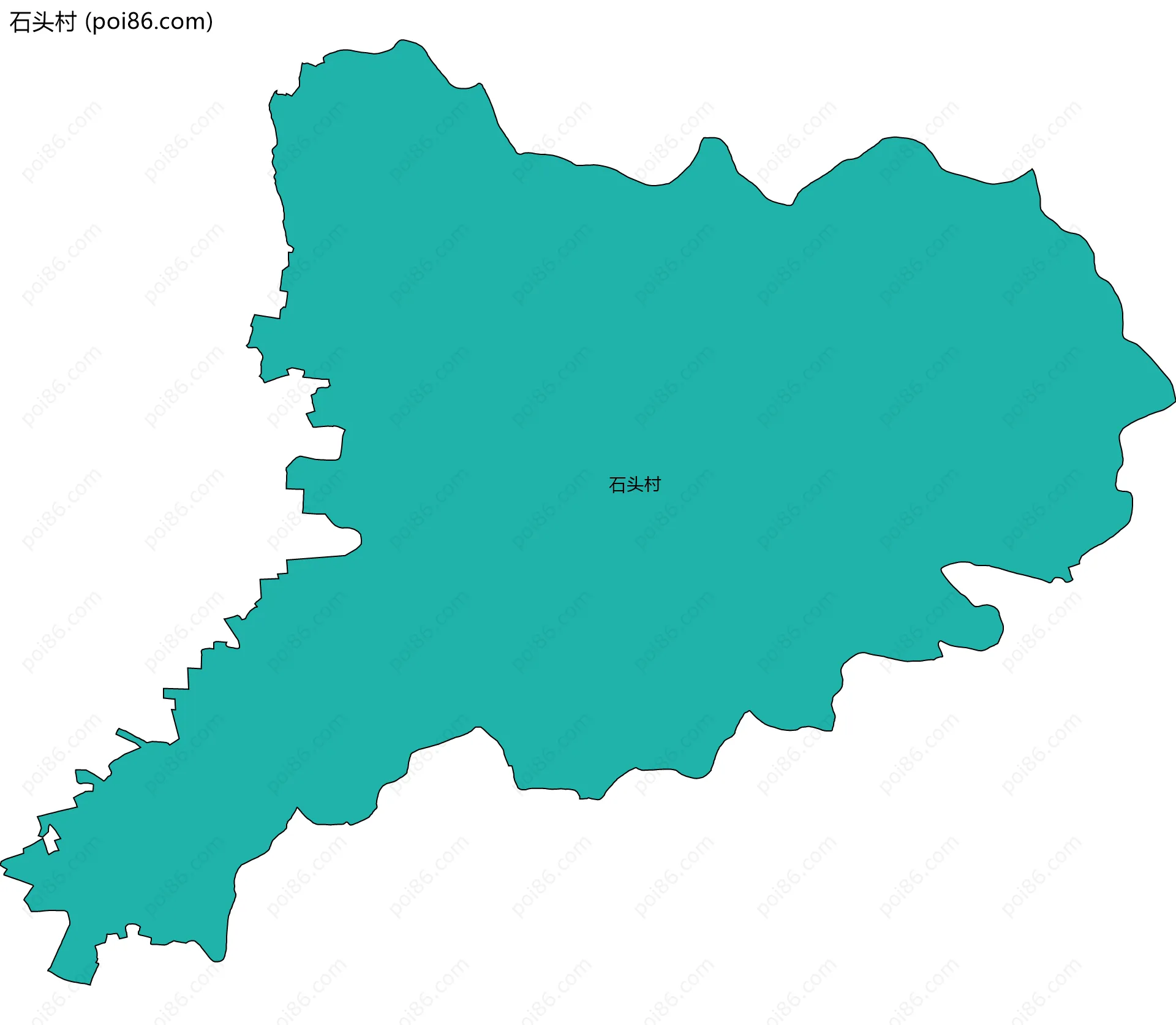 石头村边界地图