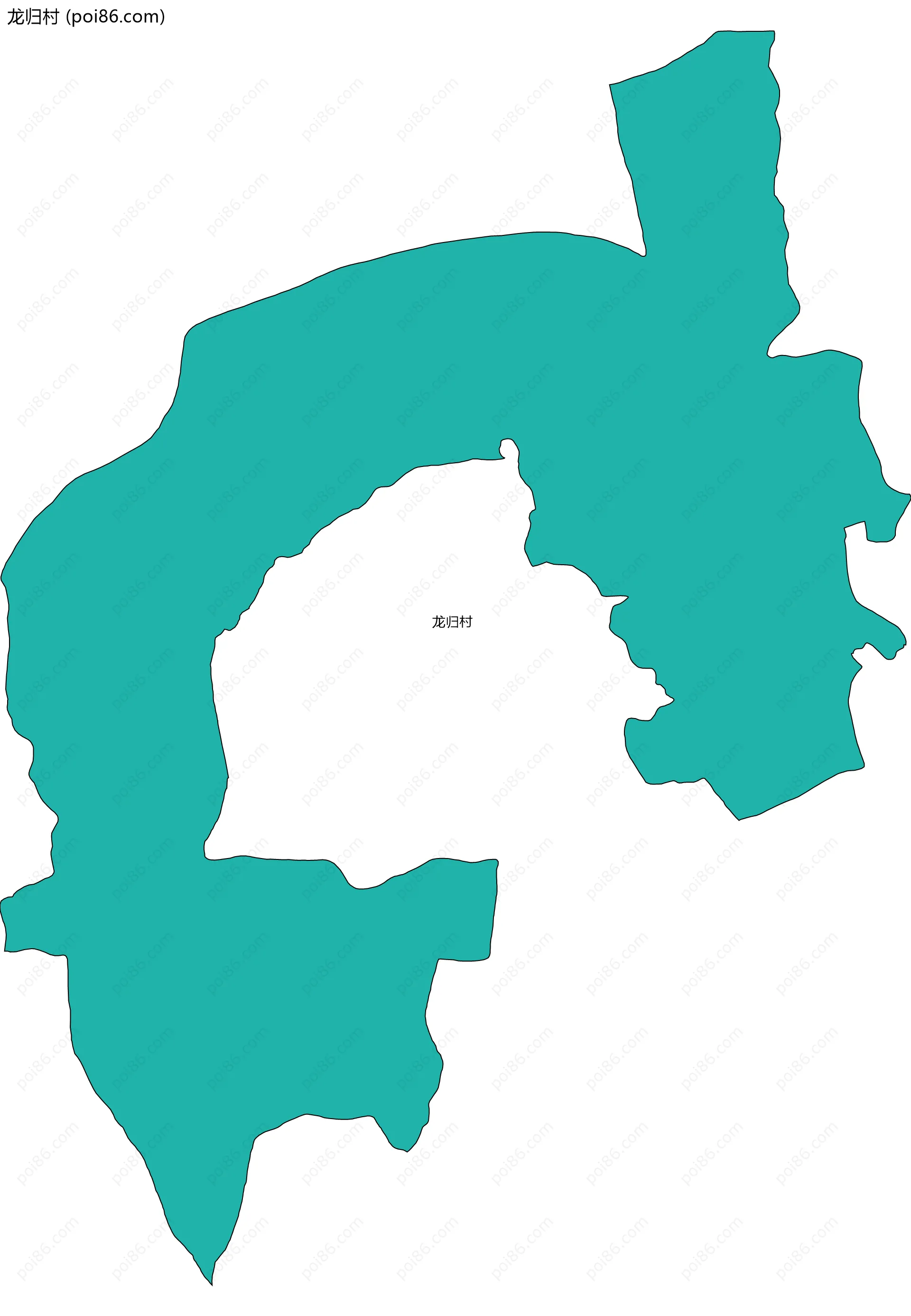 龙归村边界地图
