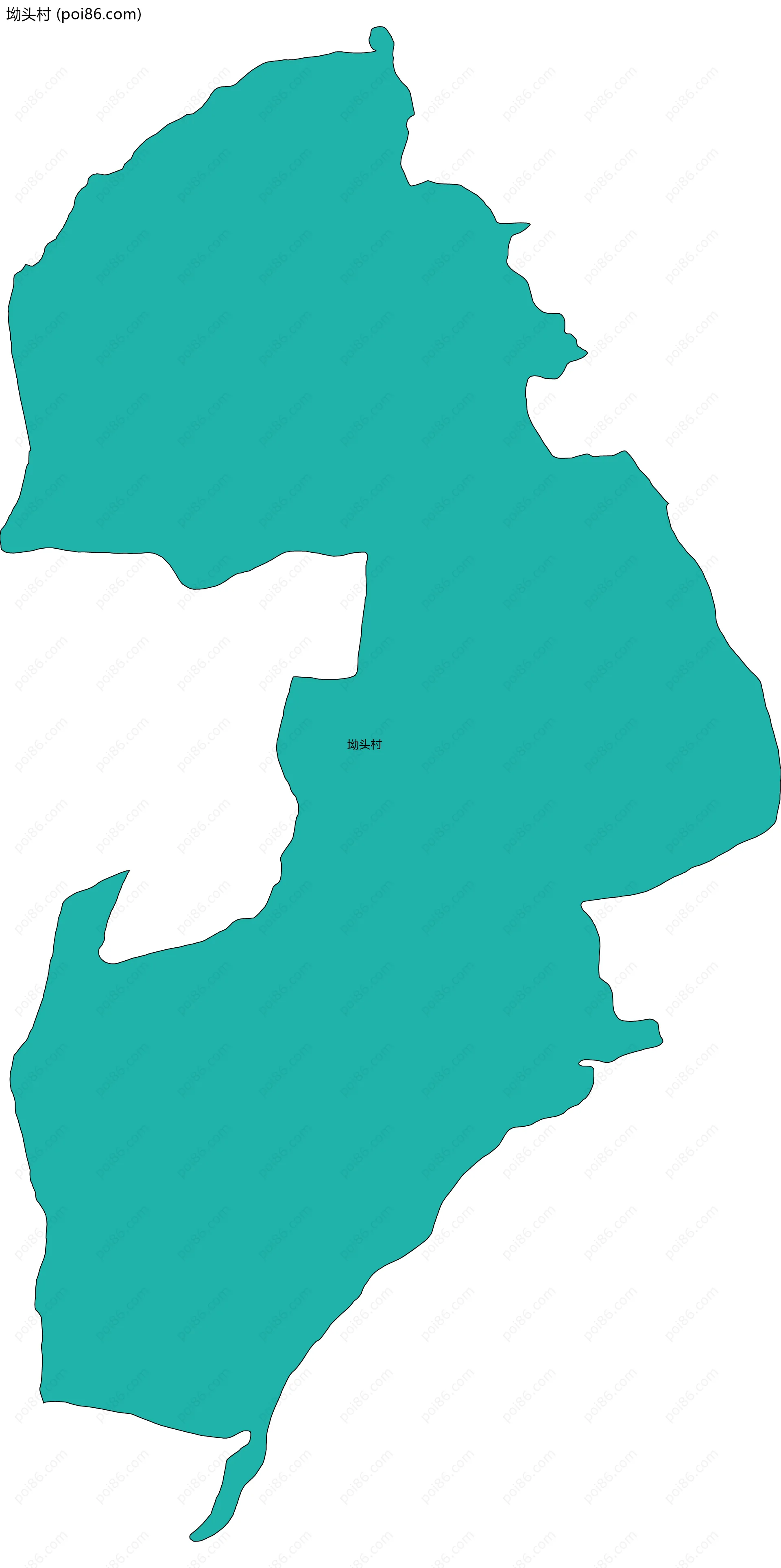 坳头村边界地图