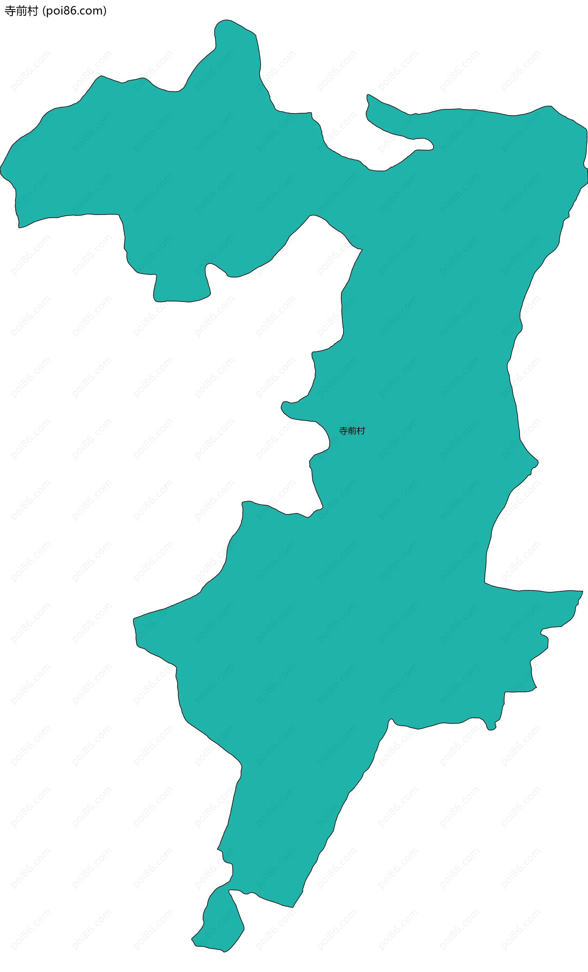 寺前村边界地图