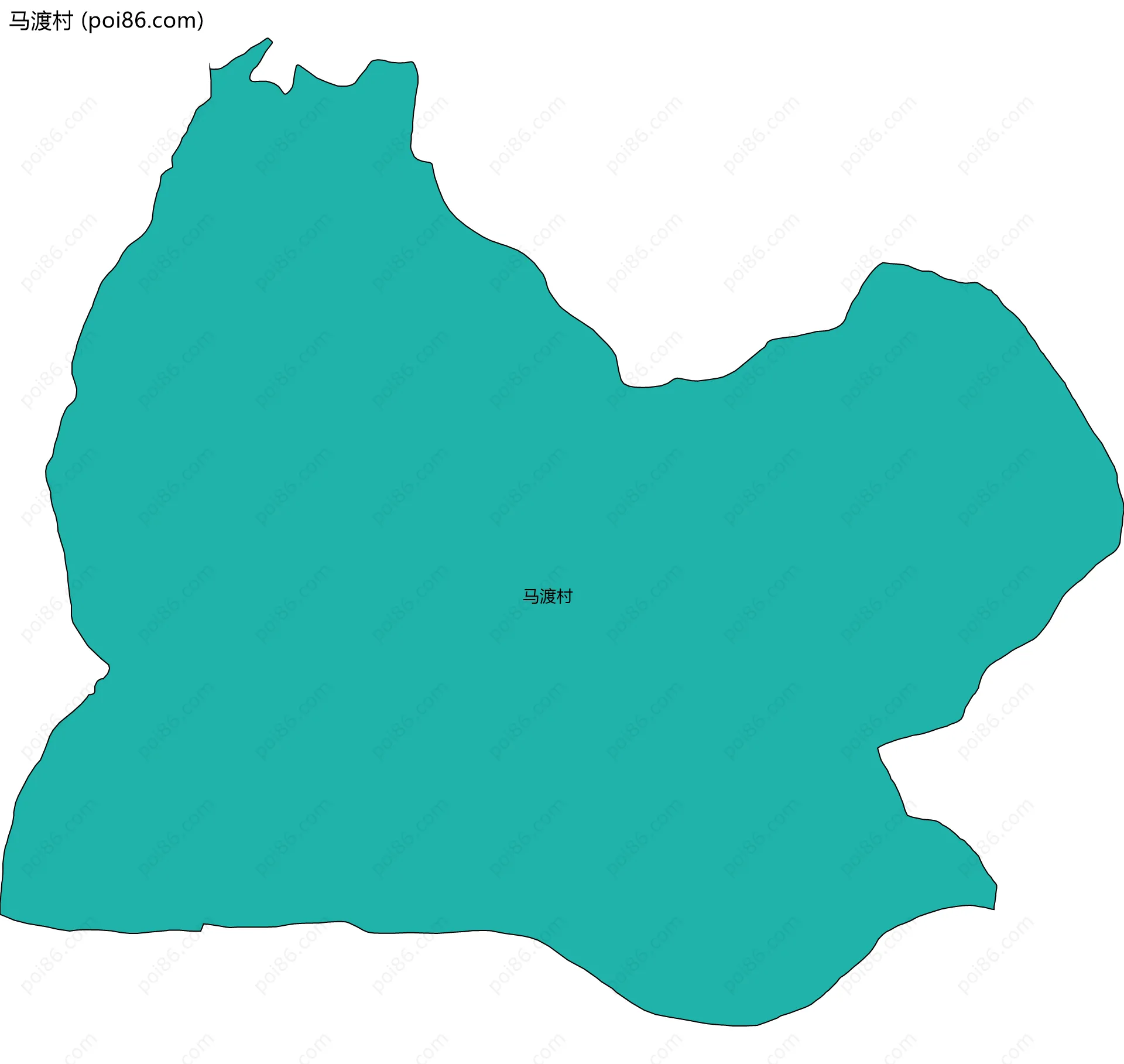 马渡村边界地图