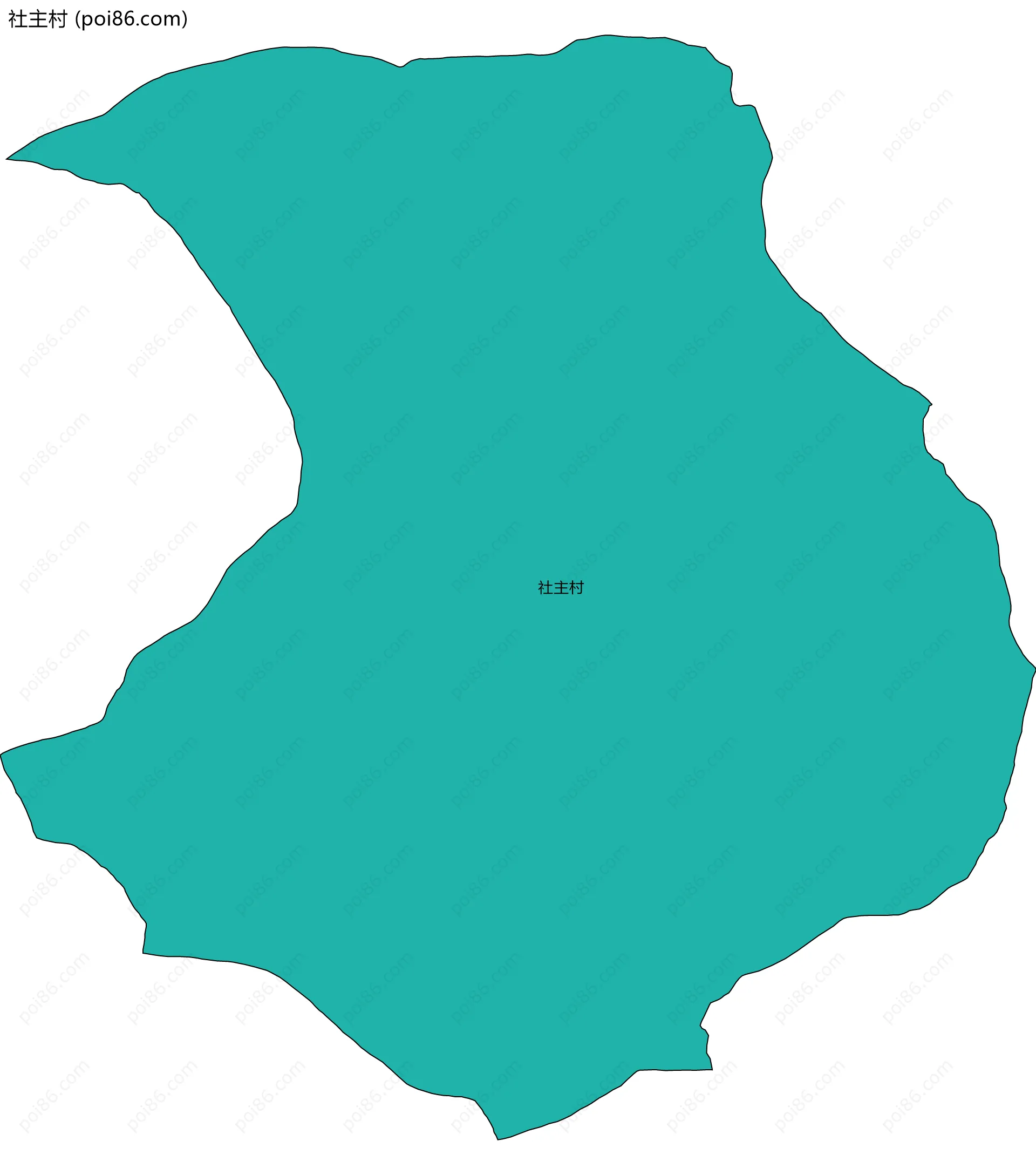 社主村边界地图