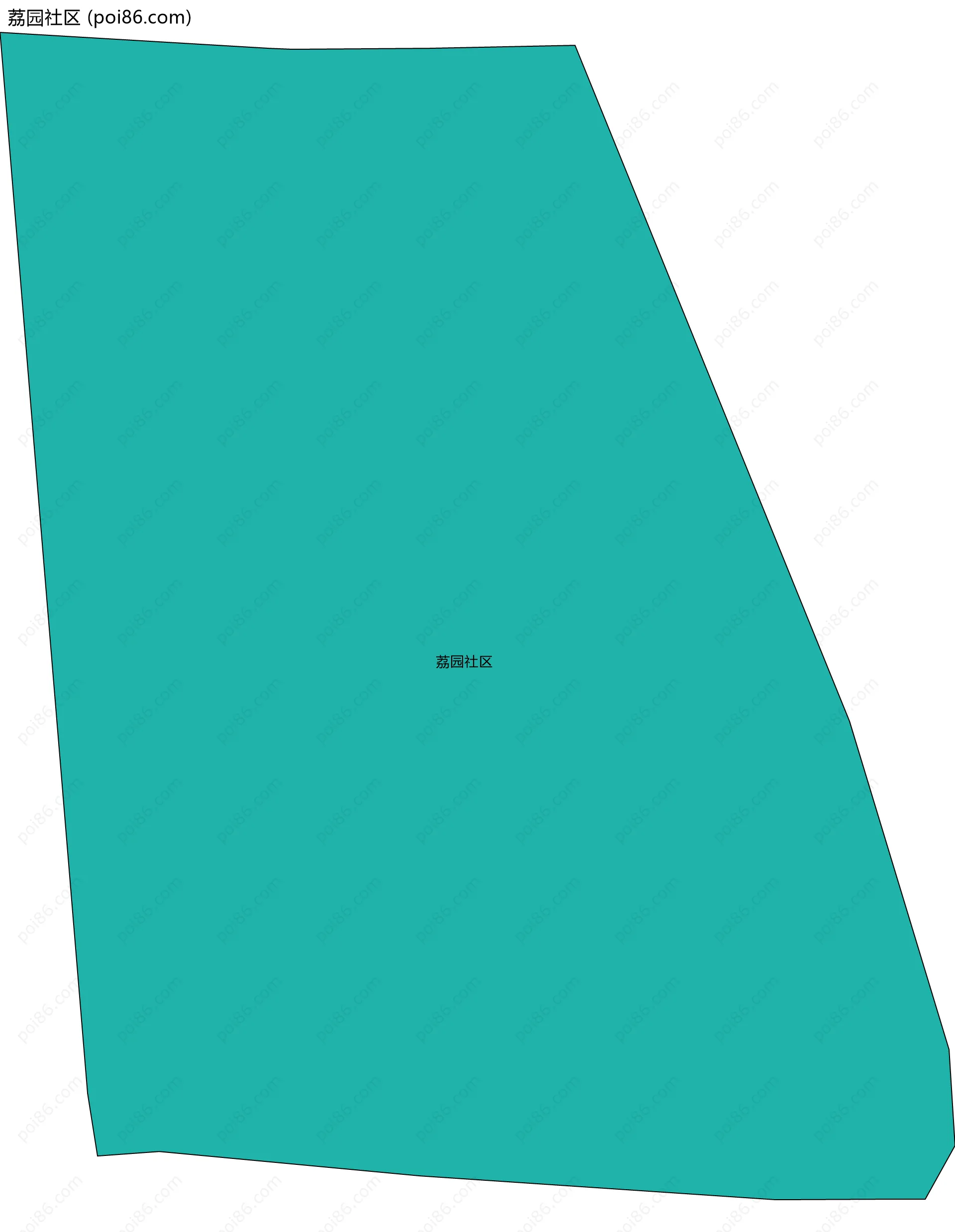 荔园社区边界地图